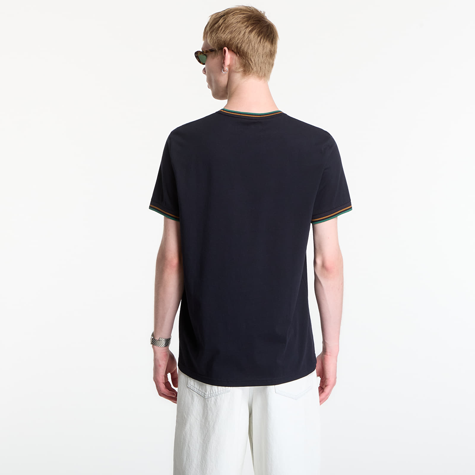 Vīriešu T-krekli Fred Perry Twin Tipped T-Shirt Navy
