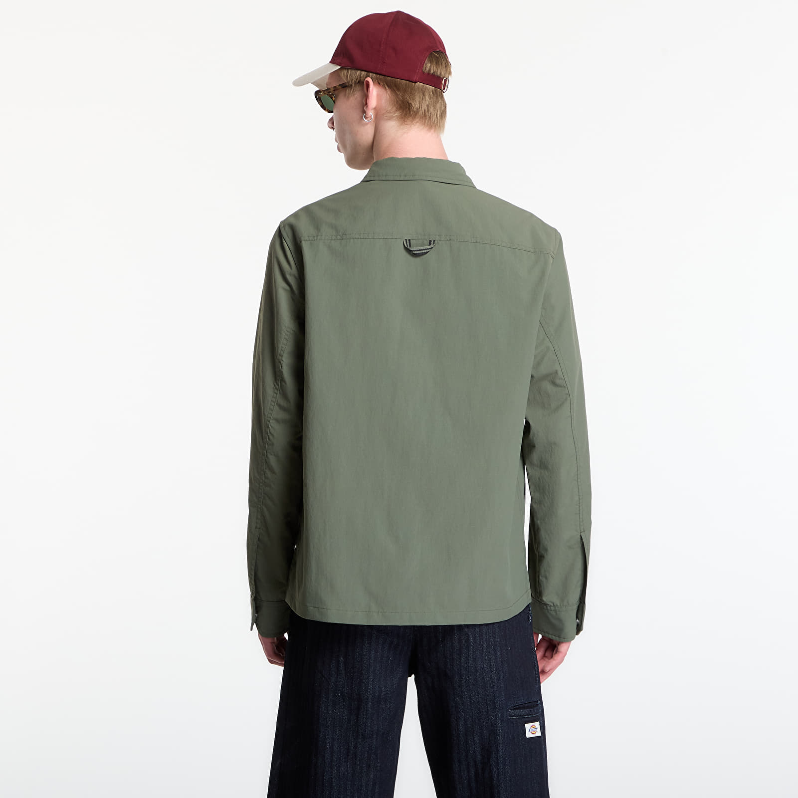 Men's overshirts Fred Perry Ripstop Pocket Overshirt Green