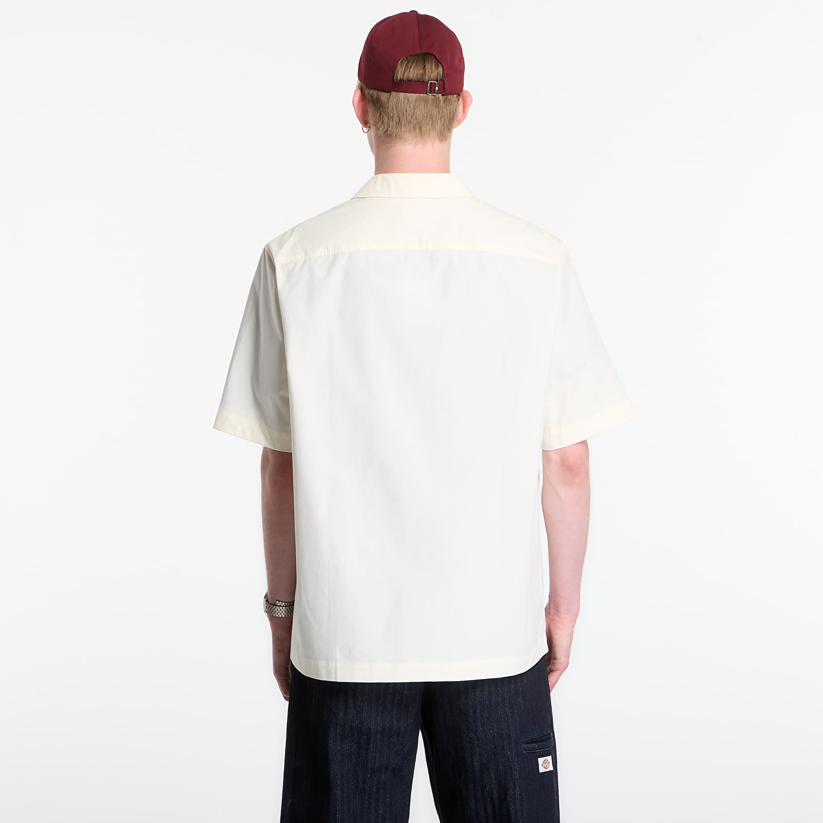 Men's shirts Fred Perry Placement Print Revere Shirt Ecru