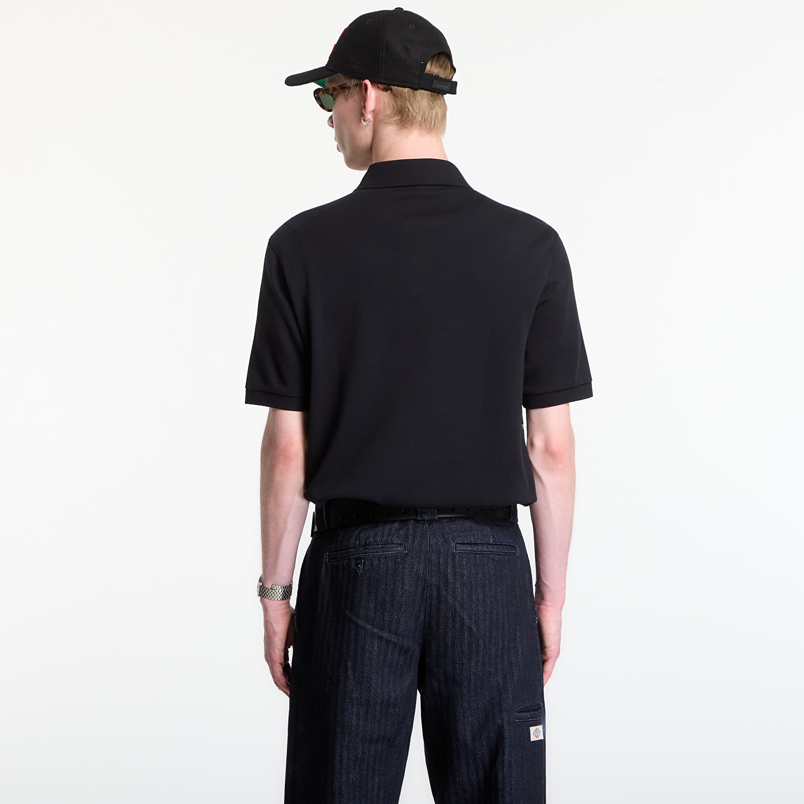 Męskie koszulki polo Fred Perry Geometric Polo Shirt Black