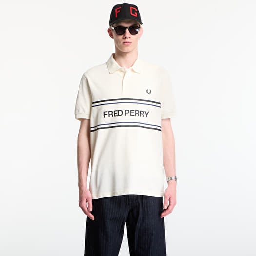 T-shirt Fred Perry Fred Perry Graphic Polo Shirt Ecru