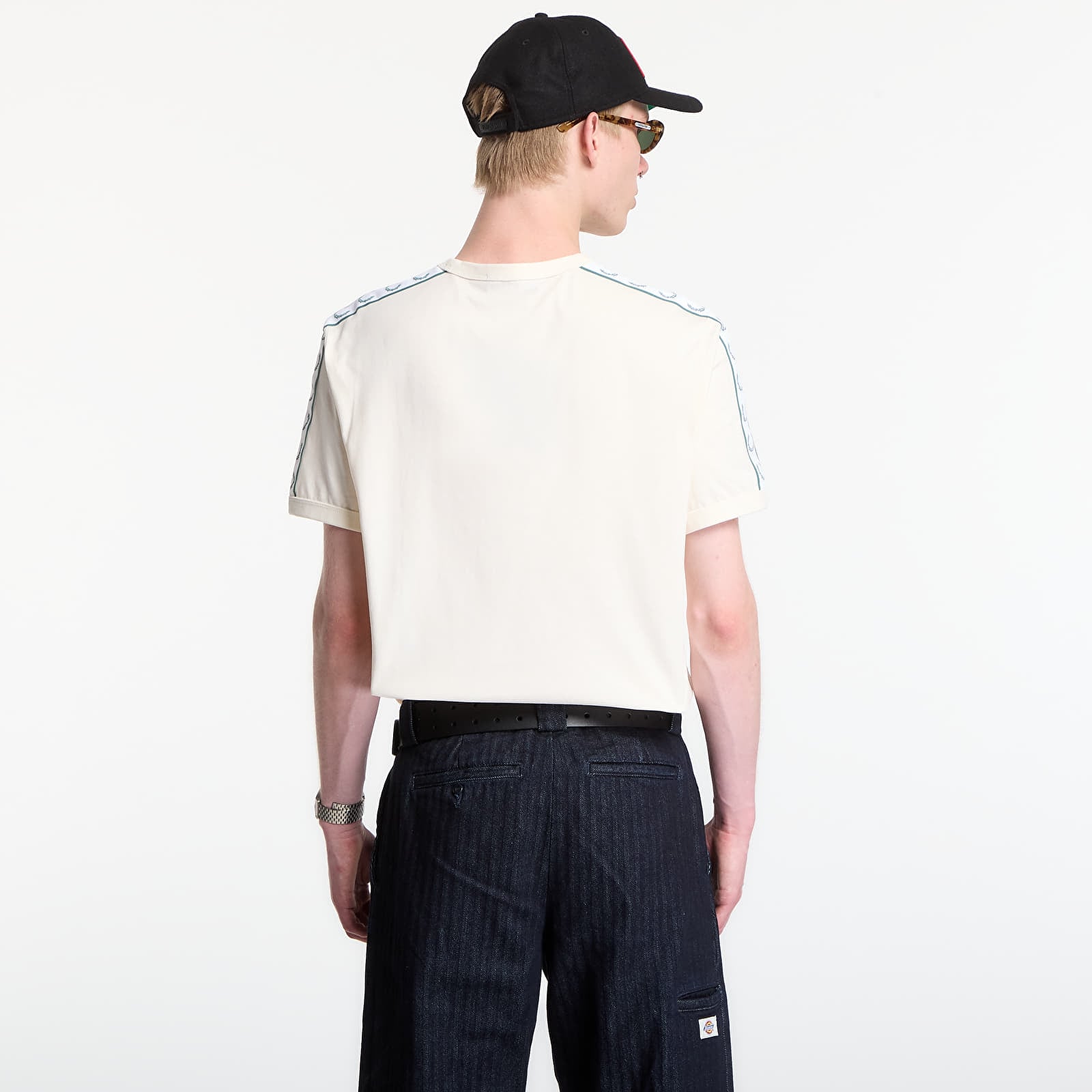 T-shirts Fred Perry Contrast Tape Ringer T-Shirt Ecru
