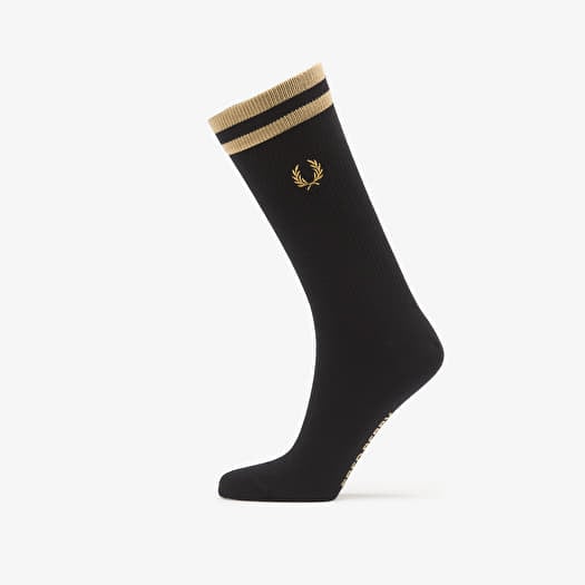 Fred Perry Tipped Sports Sock Black/ Champagne