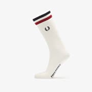Fred Perry Tipped Sports Sock Snow White/ Burnt Red/ Navy
