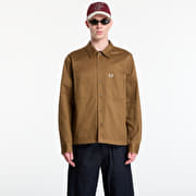 Fred Perry Twill Overshirt Brown