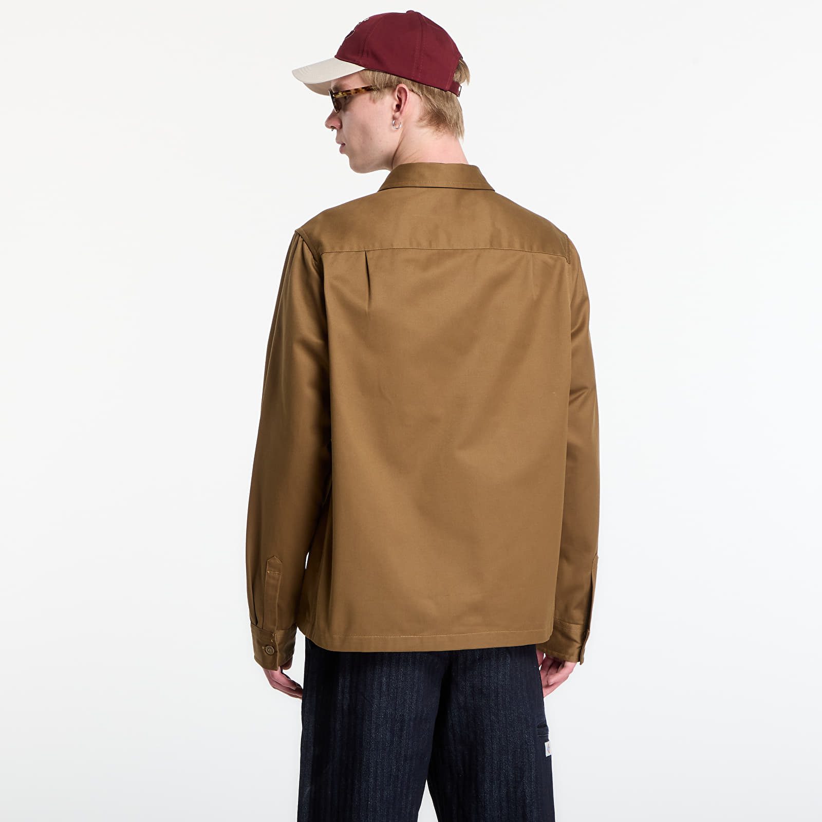 Men's overshirts Fred Perry Twill Overshirt Brown