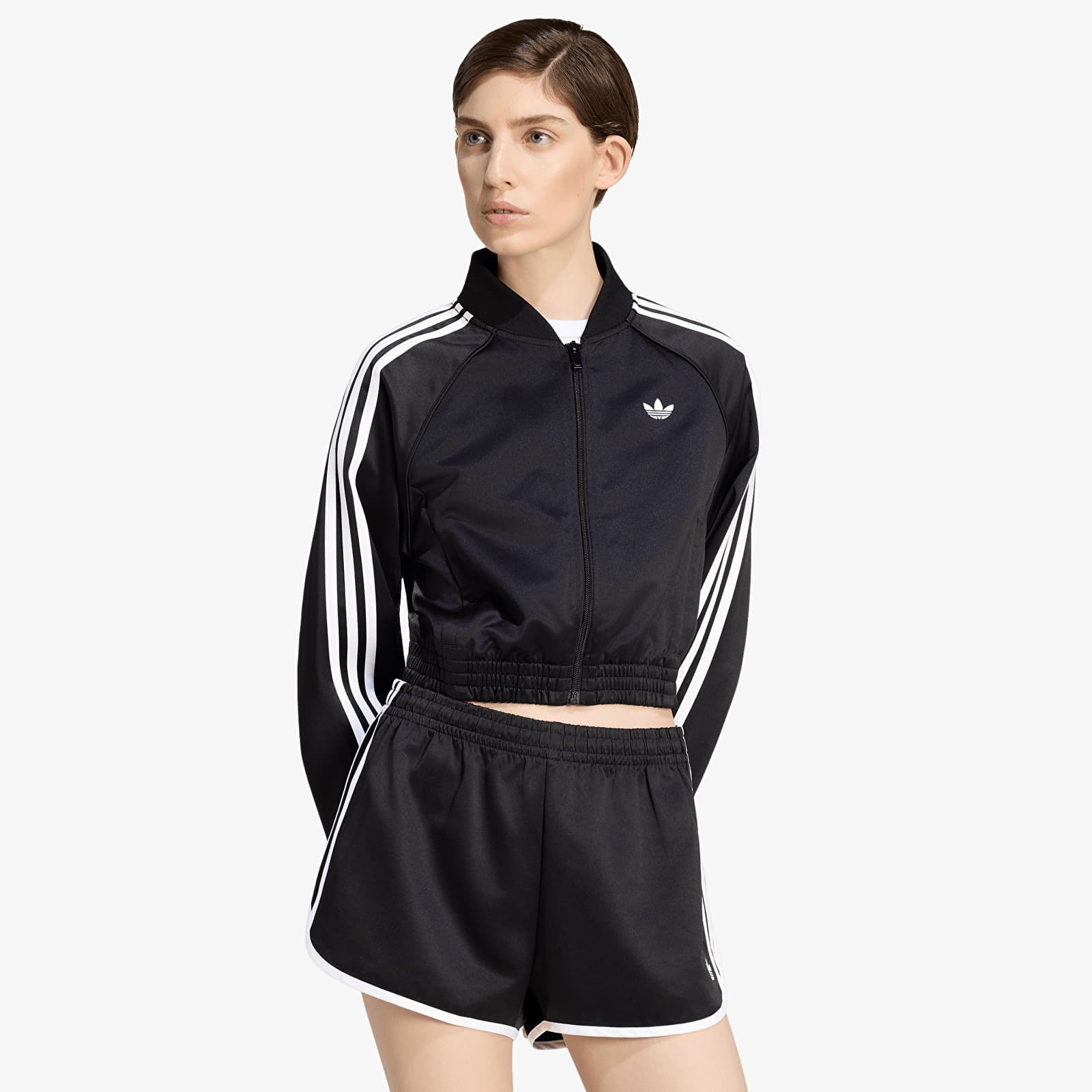 Women's jackets adidas Satin Sst Jacket Black/ White