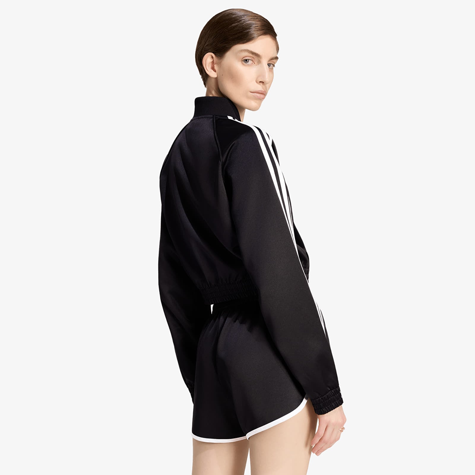 Women's jackets adidas Satin Sst Jacket Black/ White