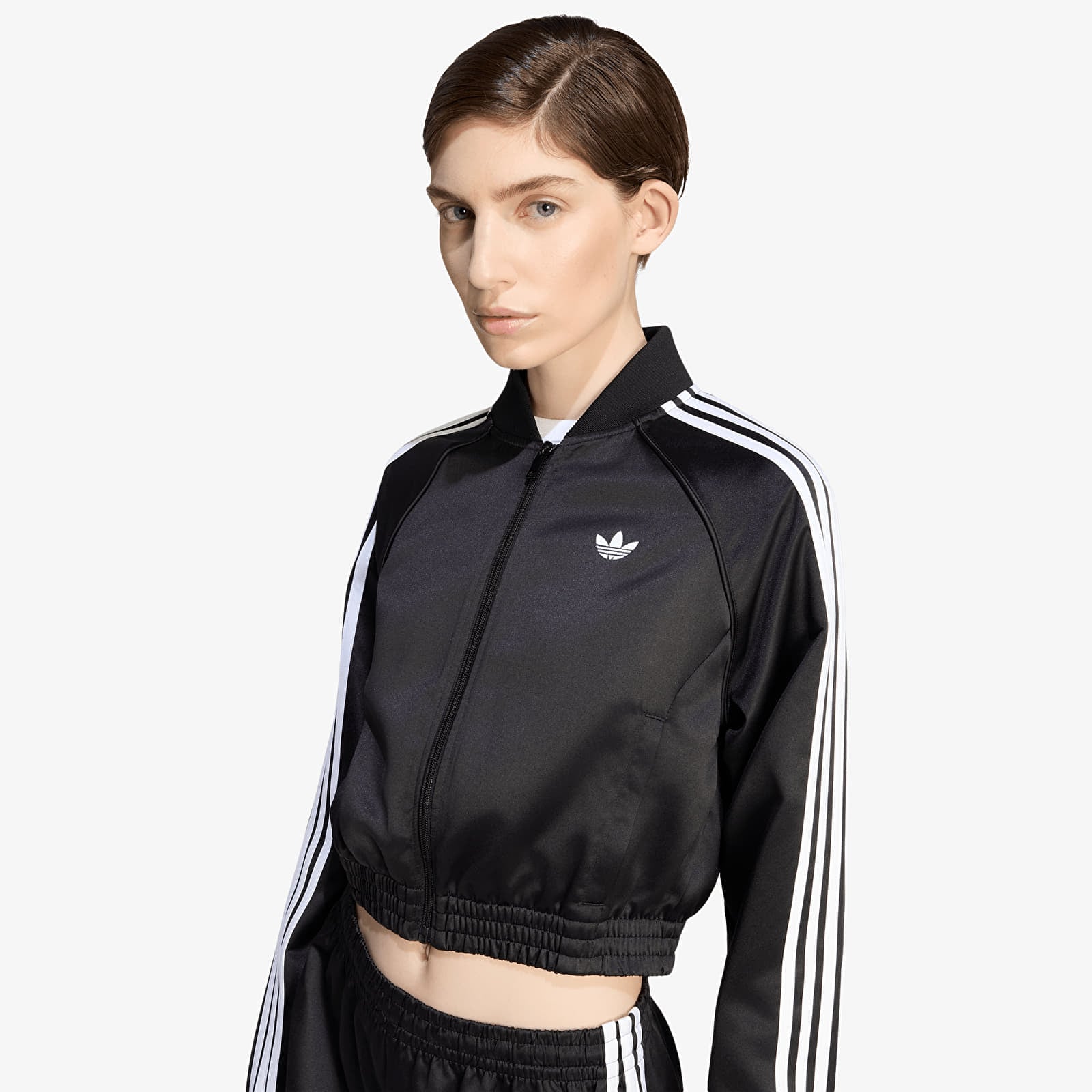 Women's jackets adidas Satin Sst Jacket Black/ White
