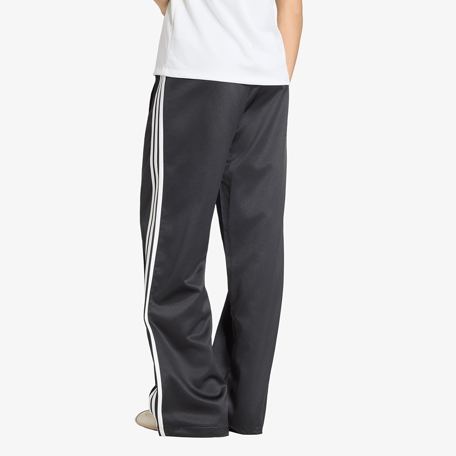 Women's Sweatpants adidas Satin Sst Loose Track Pant Black/ White