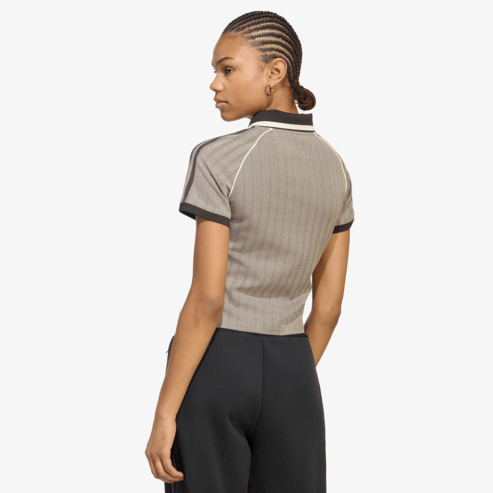 Moteriški marškinėliai adidas Polo Shirt Light Brown