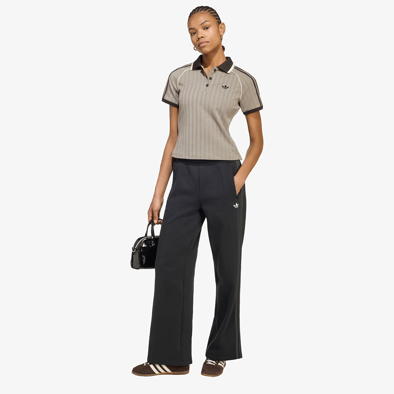 Moteriški marškinėliai adidas Polo Shirt Light Brown