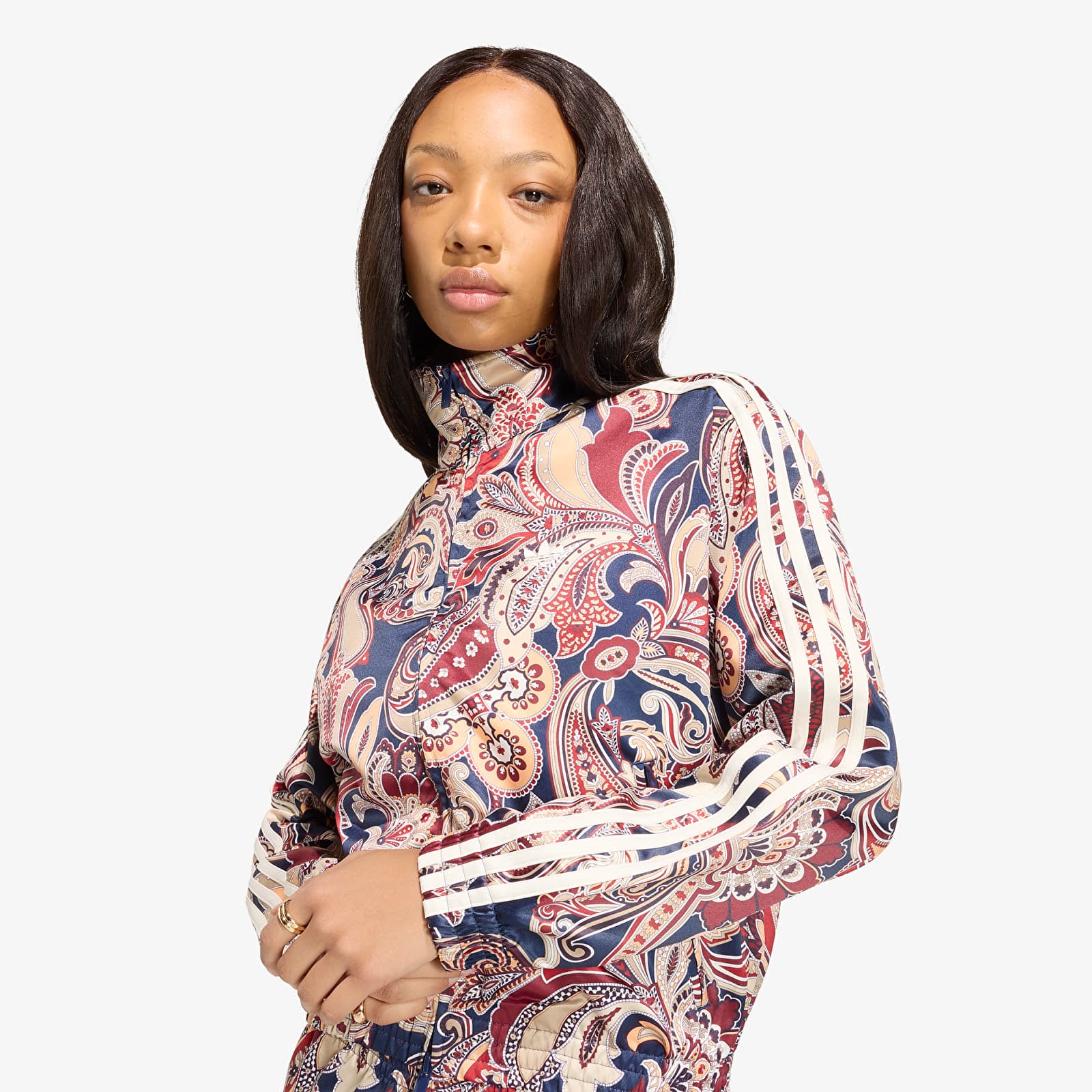 Women's jackets adidas Liberty London Firebird Satin Track Top Multicolor/ Night Indigo