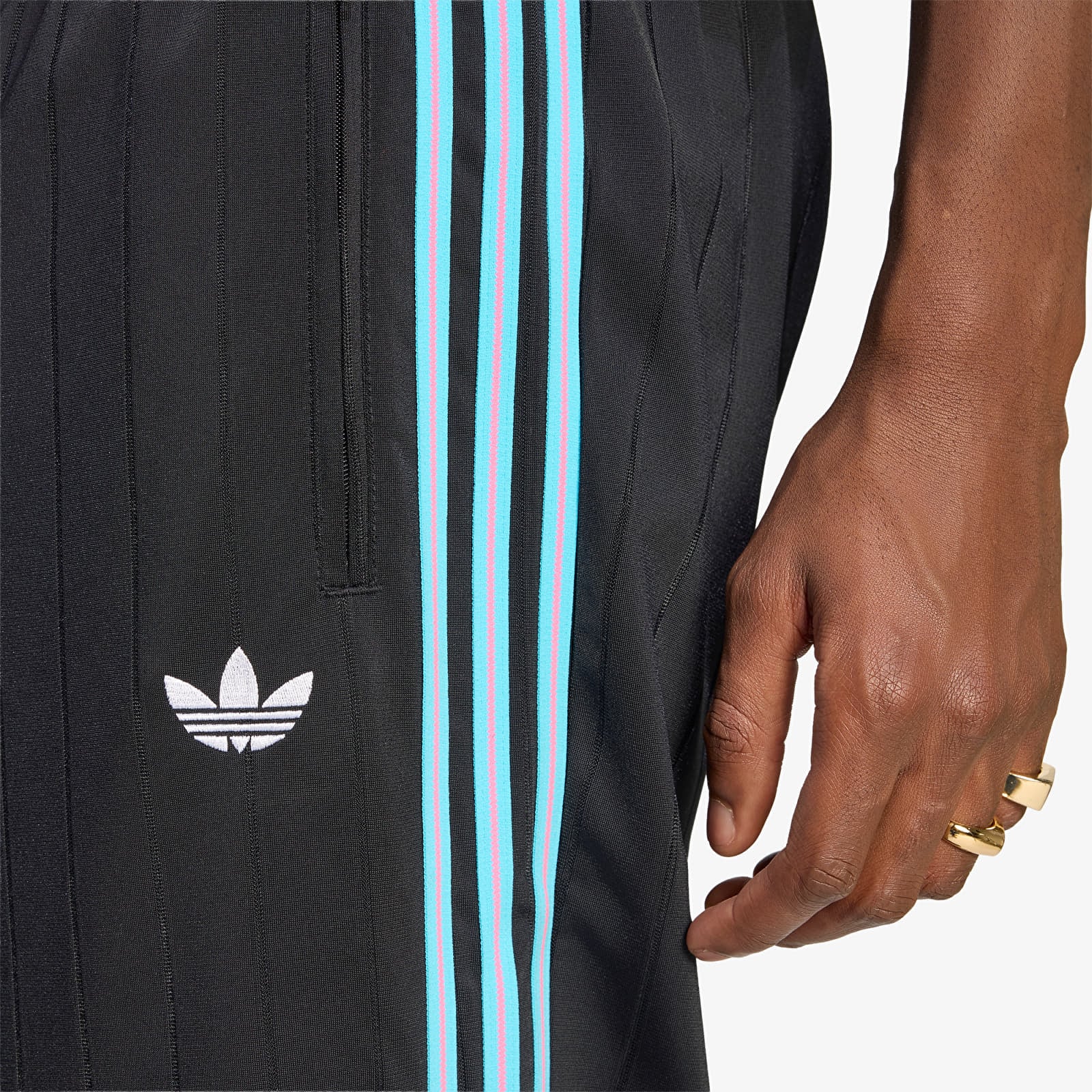 Tepláky adidas Firebird Drop Needle Track Tracksuit Bottoms Black