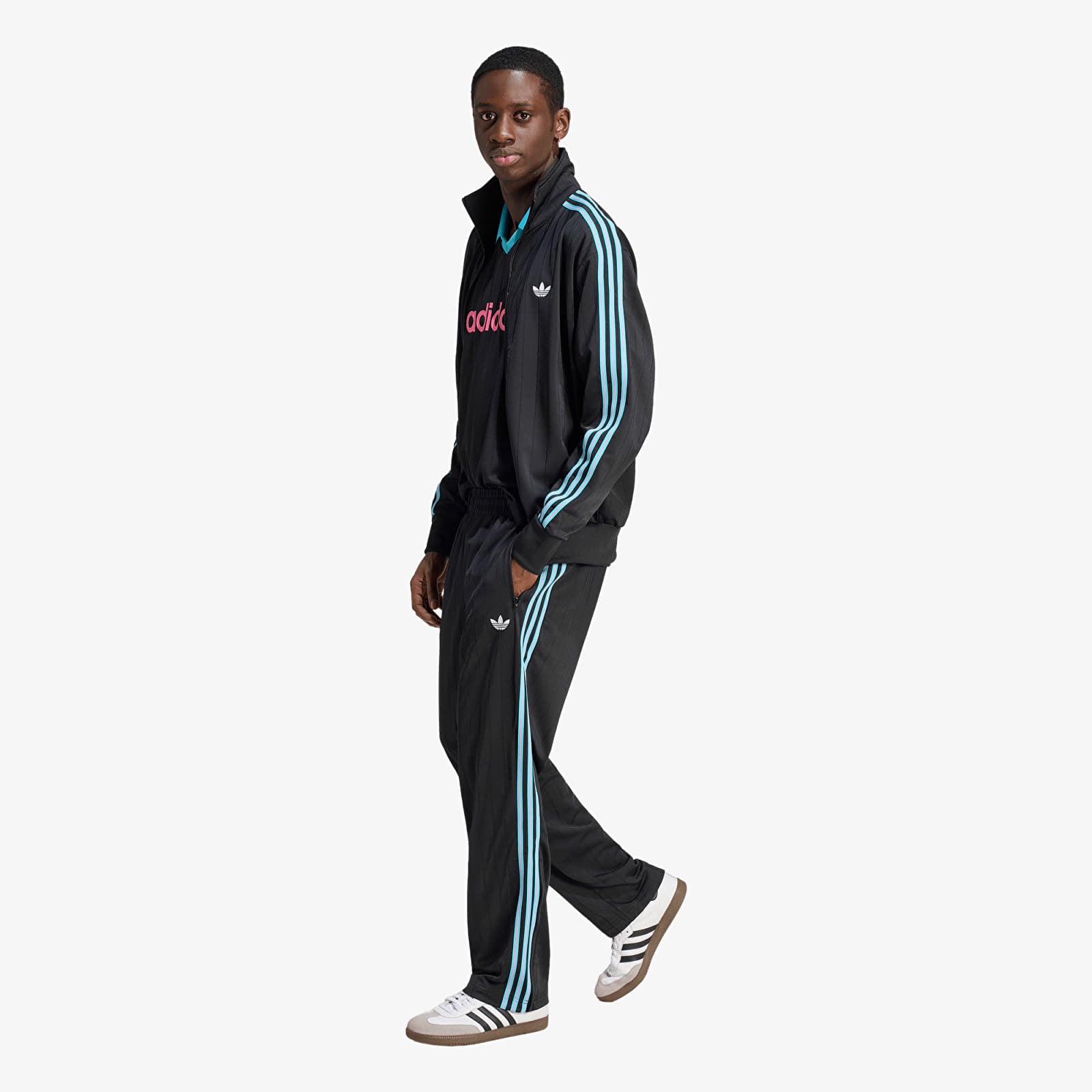 Tepláky adidas Firebird Drop Needle Track Tracksuit Bottoms Black
