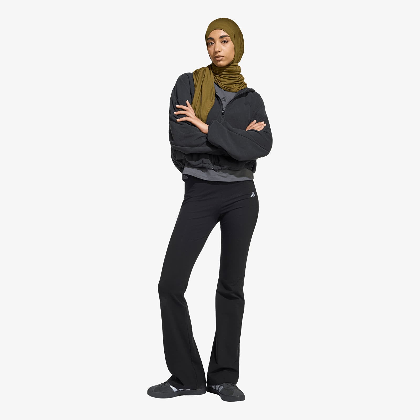Sweatshirts für Frauen adidas W Ct Gl Halo Fz Black