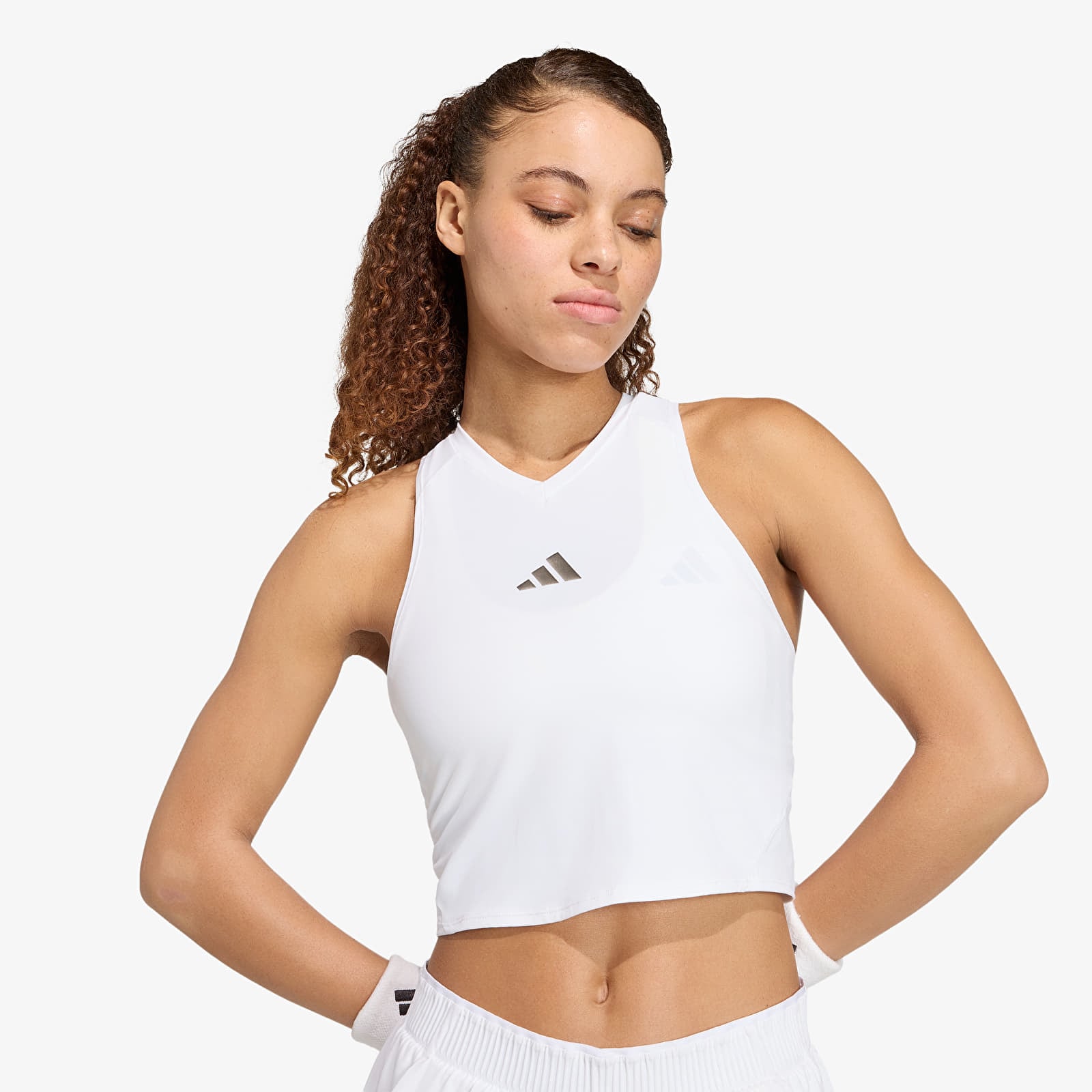 Tanktops für Frauen adidas Y-Tank Pro White