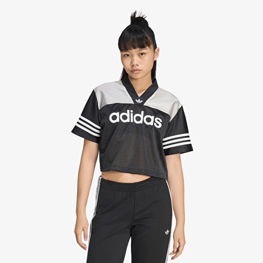 Shirt adidas Crop Jersey Black/ Grey Two/ White