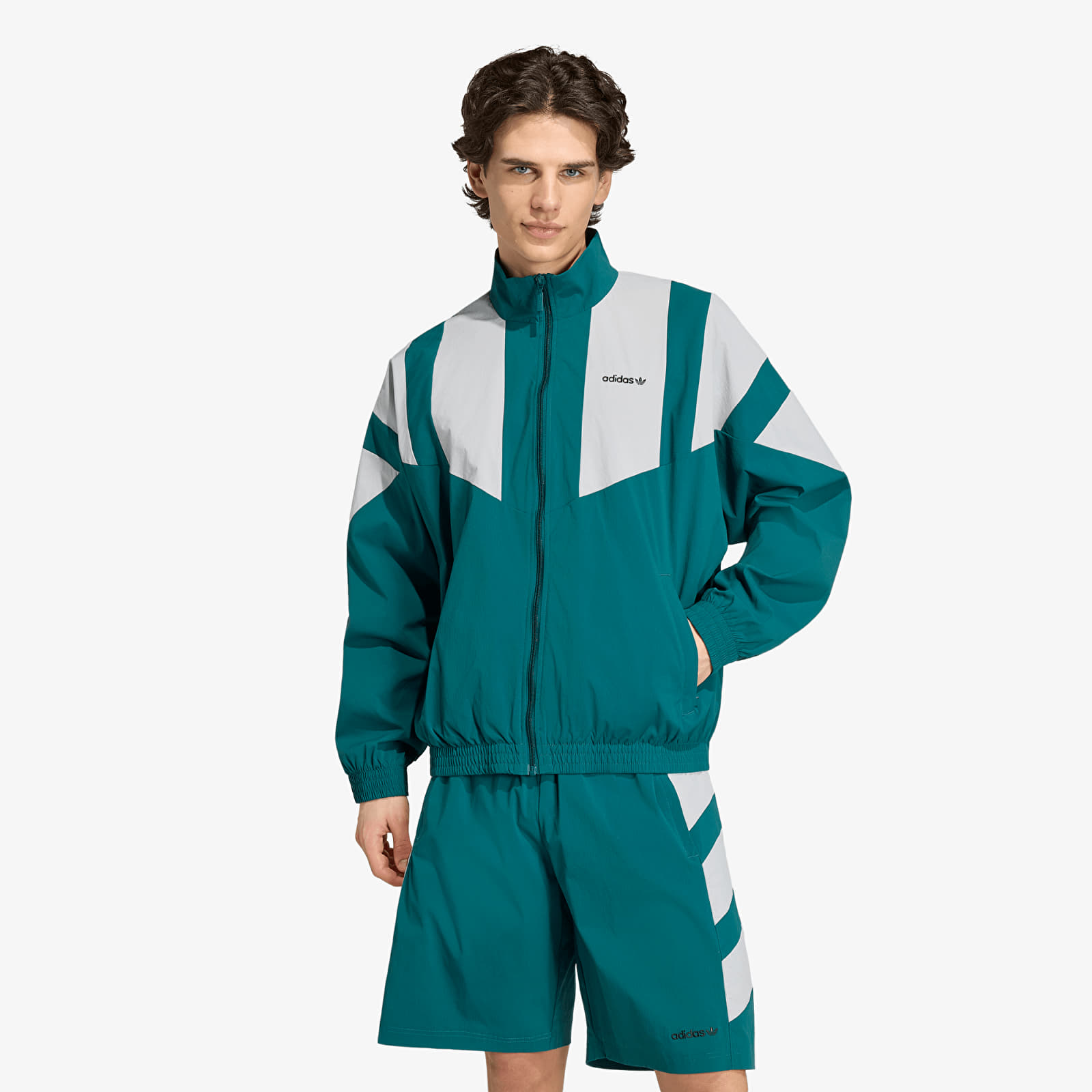 Windjacks voor heren adidas Tt Rich Green