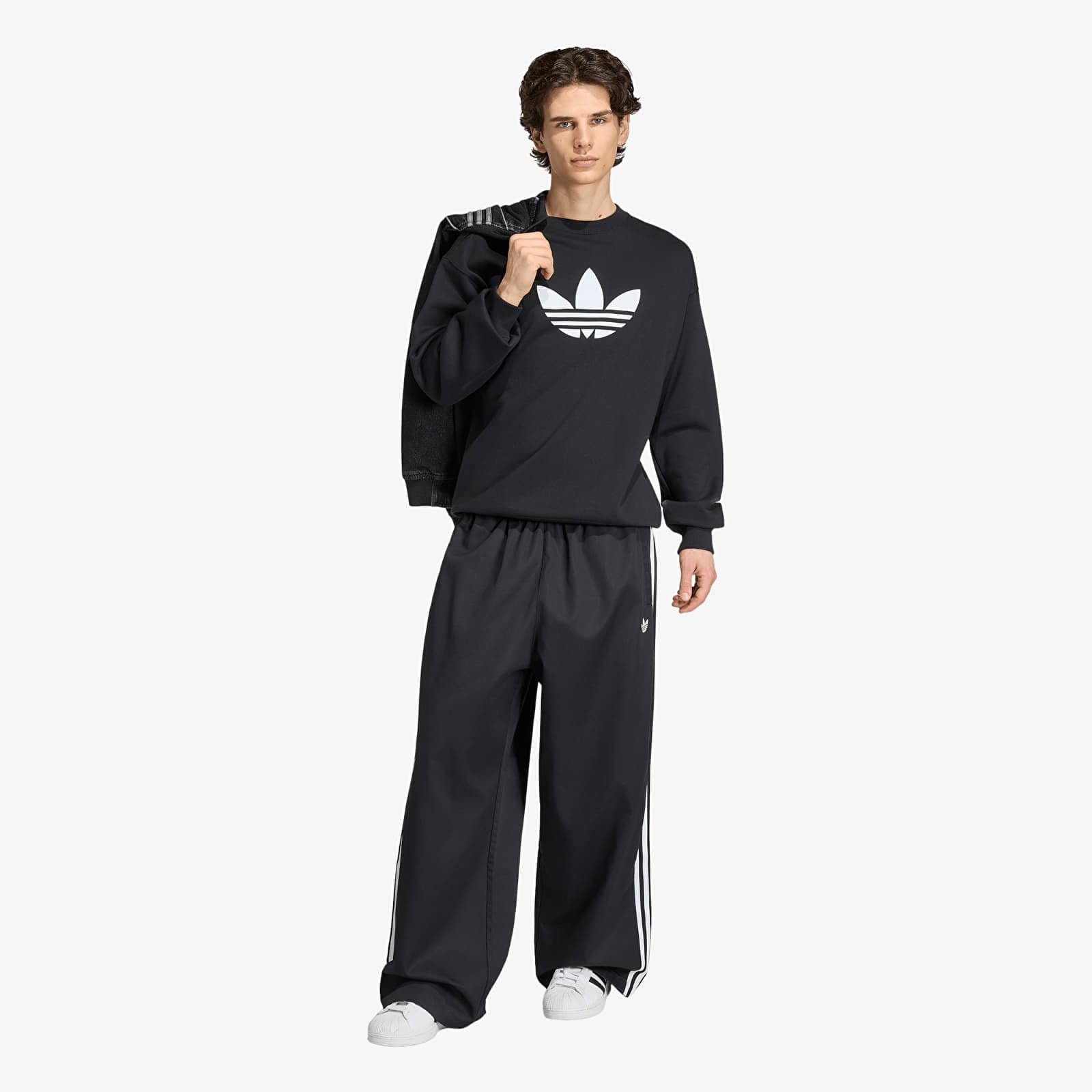 Muške hlače adidas Twill Pnt Black