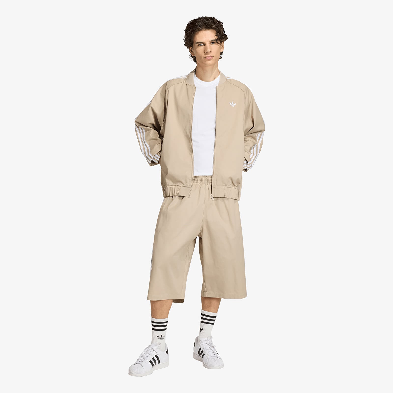 Vīriešu šorti adidas Twill Shrt Khaki Three