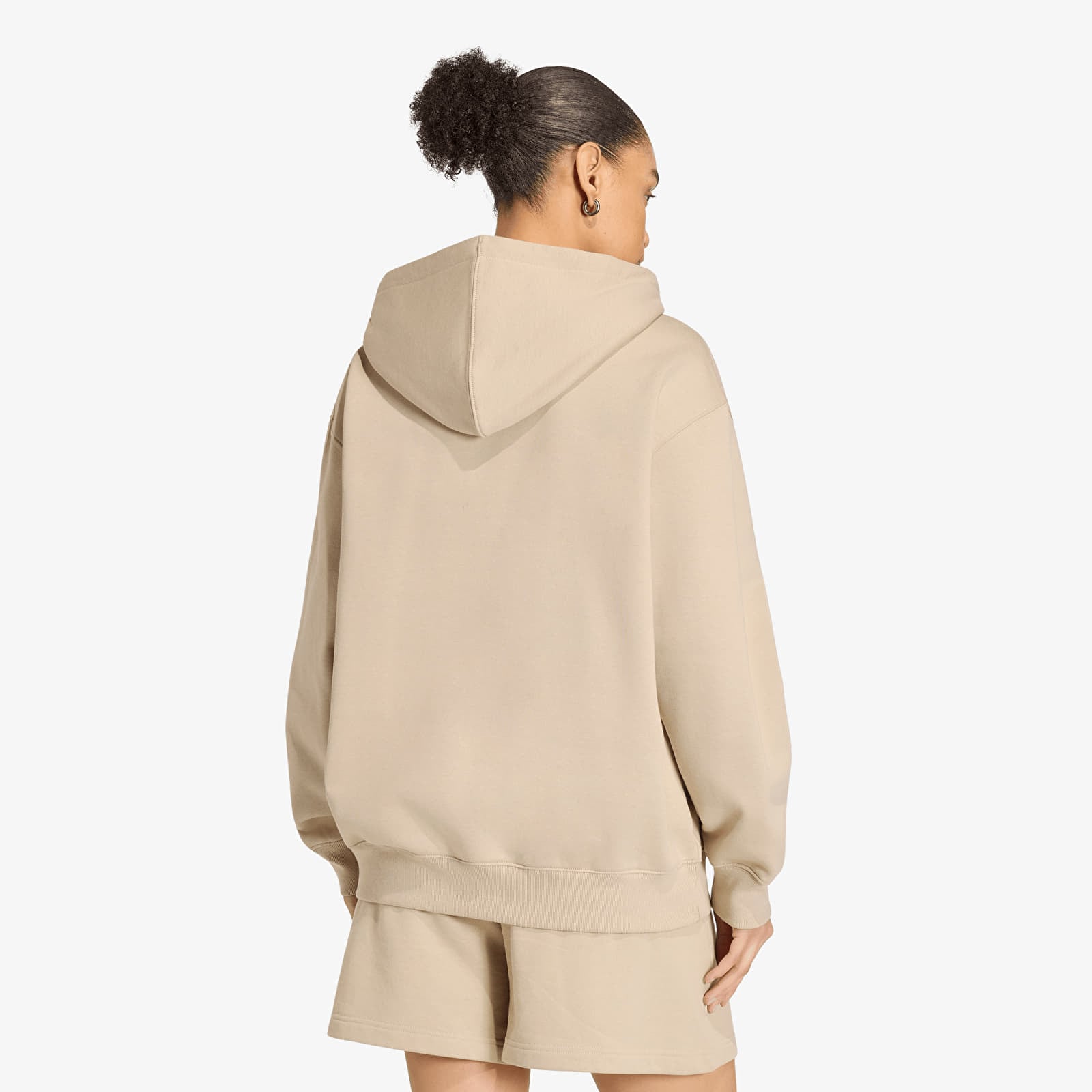 Women's Sweatshirts adidas Ess Fl Hd Os Khaki Three