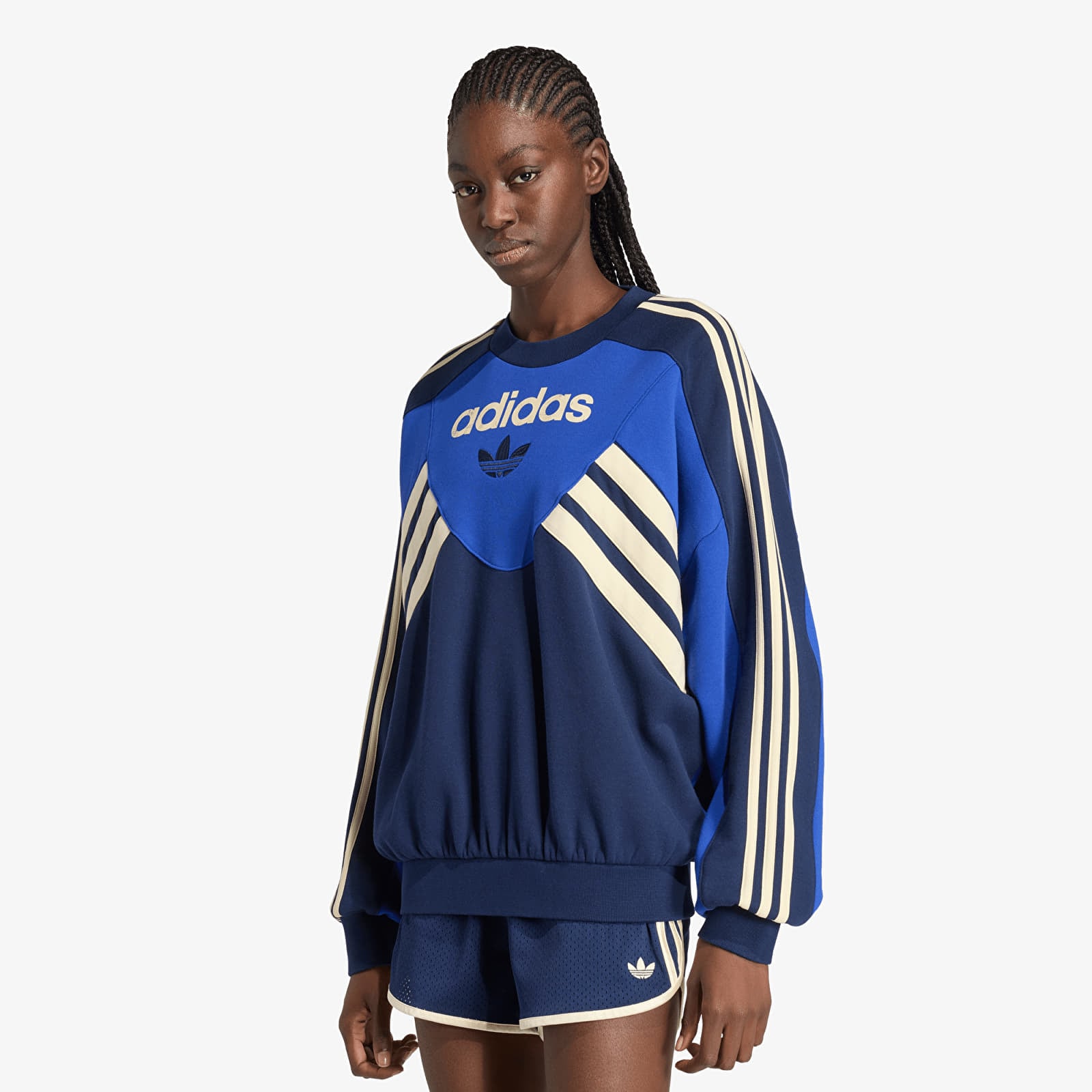 Women's Sweatshirts adidas Graphic Crew Bold Blue/ Night Indigo