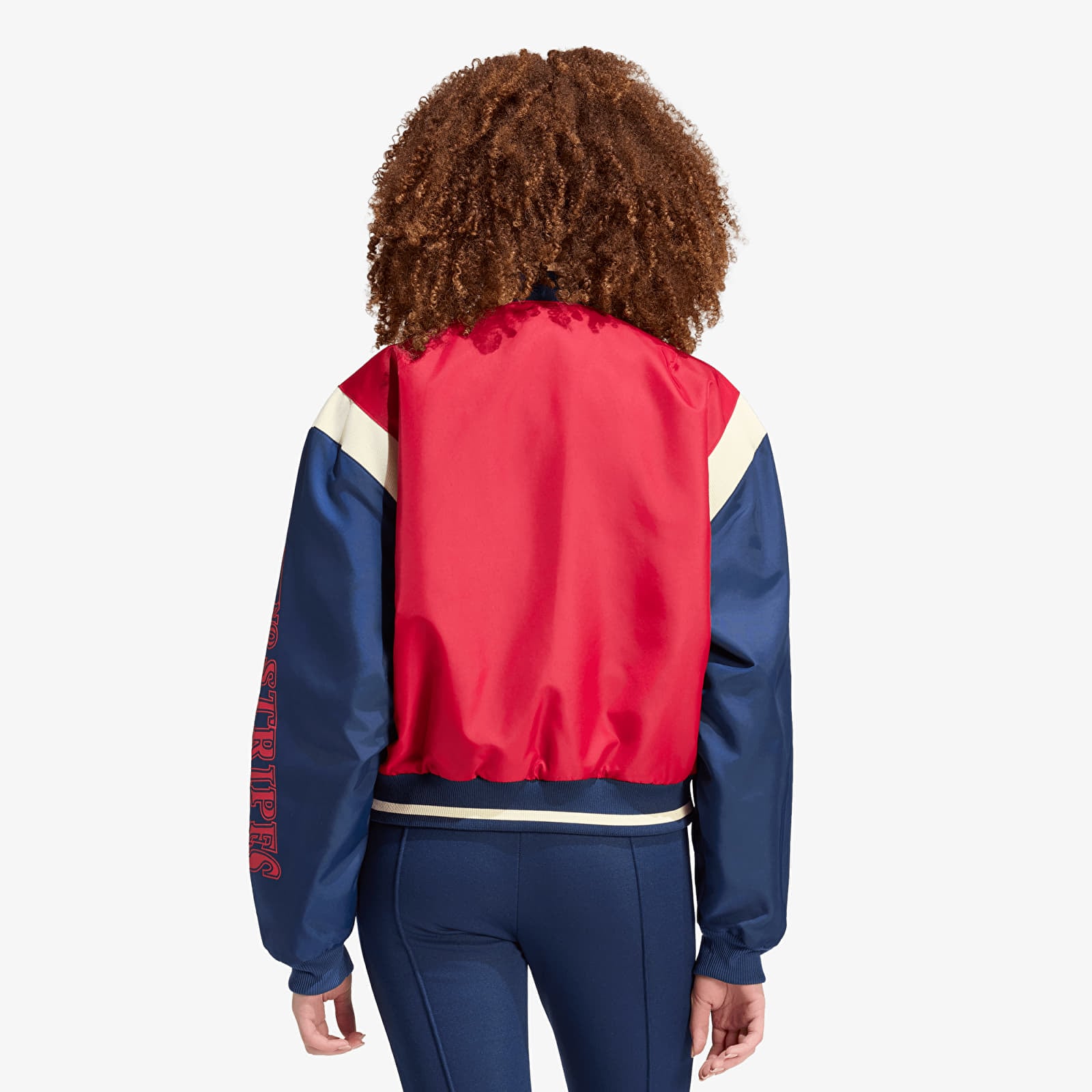 Vestes bomber femme adidas Jkt With Badges Team Victory Red/ Night Indigo