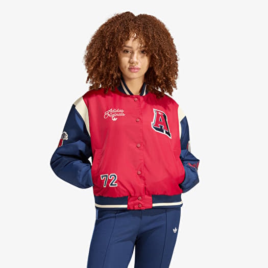 Bomberis adidas Jkt With Badges Team Victory Red/ Night Indigo