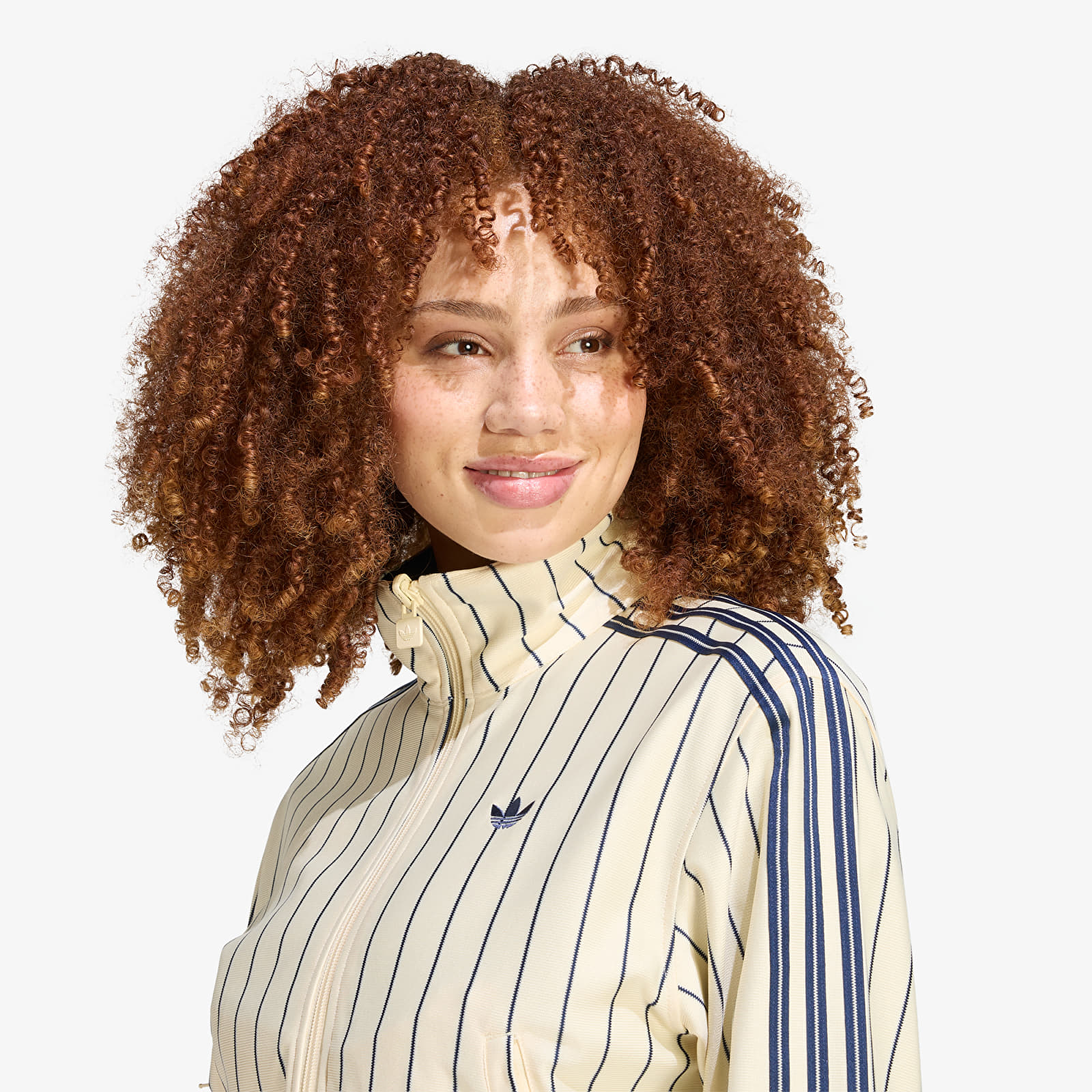 Sweats à capuche femme adidas Reversible Firebird Track Top Warm Vanilla/ Night Indigo
