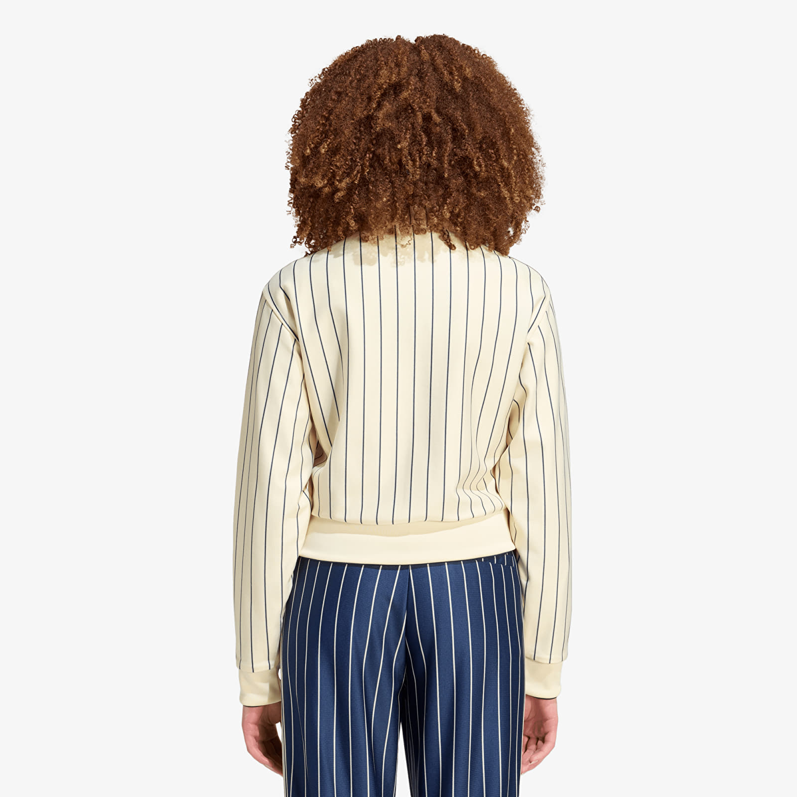 Sweats à capuche femme adidas Reversible Firebird Track Top Warm Vanilla/ Night Indigo