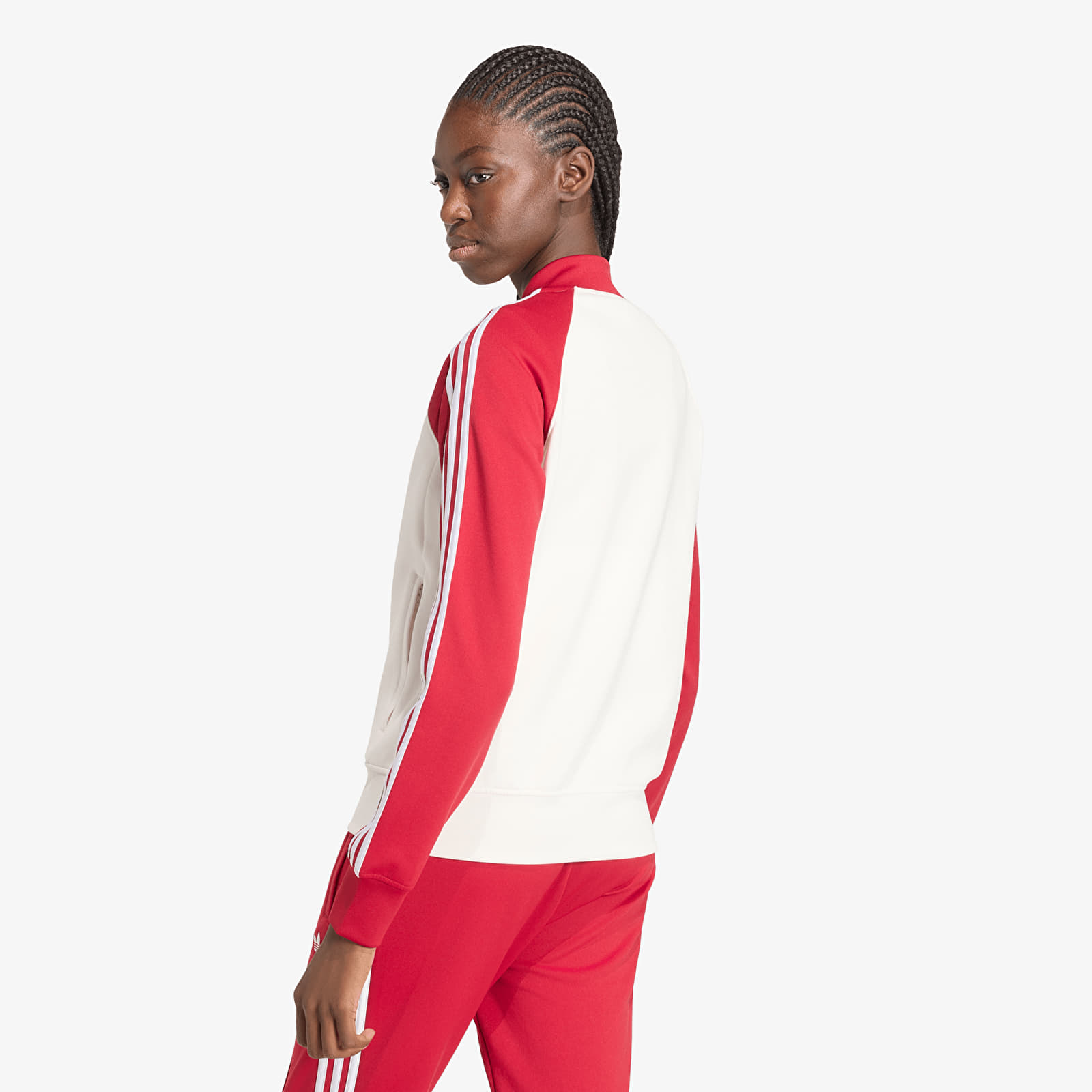 Sieviešu džemperi adidas Sst Tt Cloud White/ Team Victory Red/ White