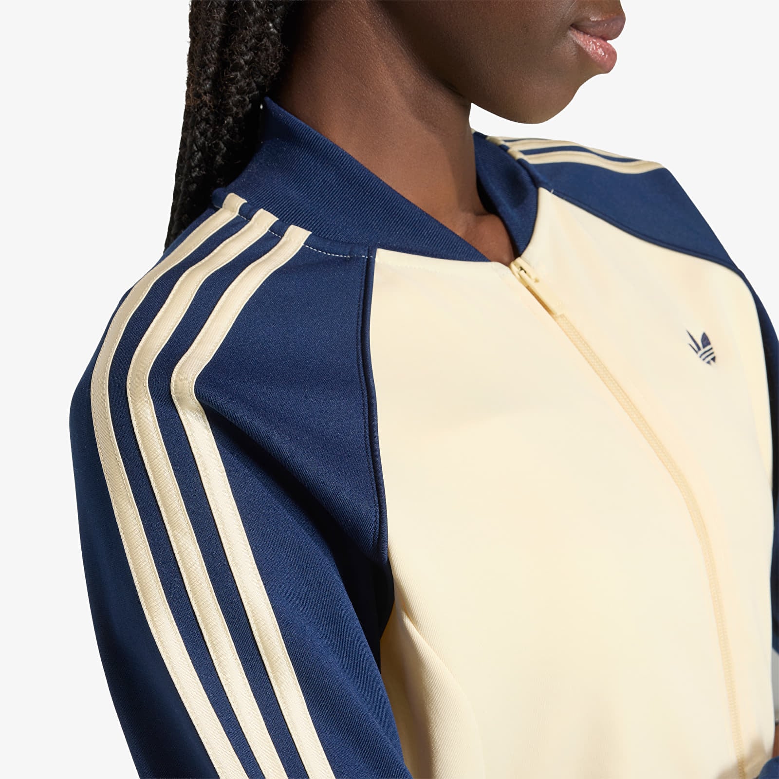Women's Sweatshirts adidas Sst Classic Track Top Warm Vanilla/ Night Indigo