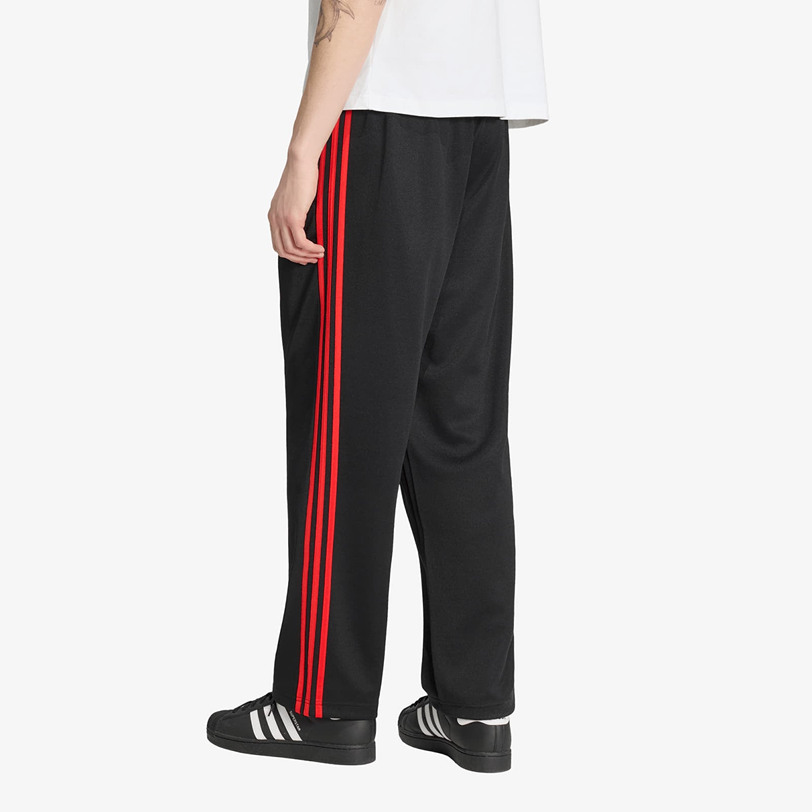Pánske tepláky adidas Loose Tp Black/ Vivid Red