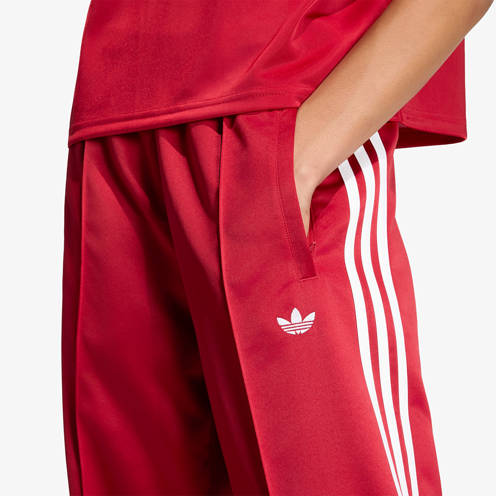 Women's Trousers adidas Sst Loose Tp Team Victory Red/ White