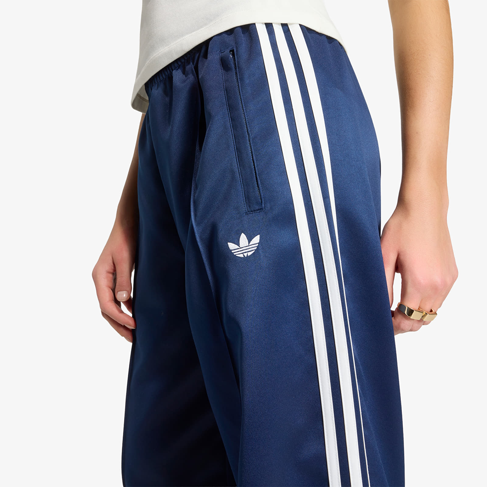 Women's Trousers adidas Sst Loose Tp Night Indigo/ White