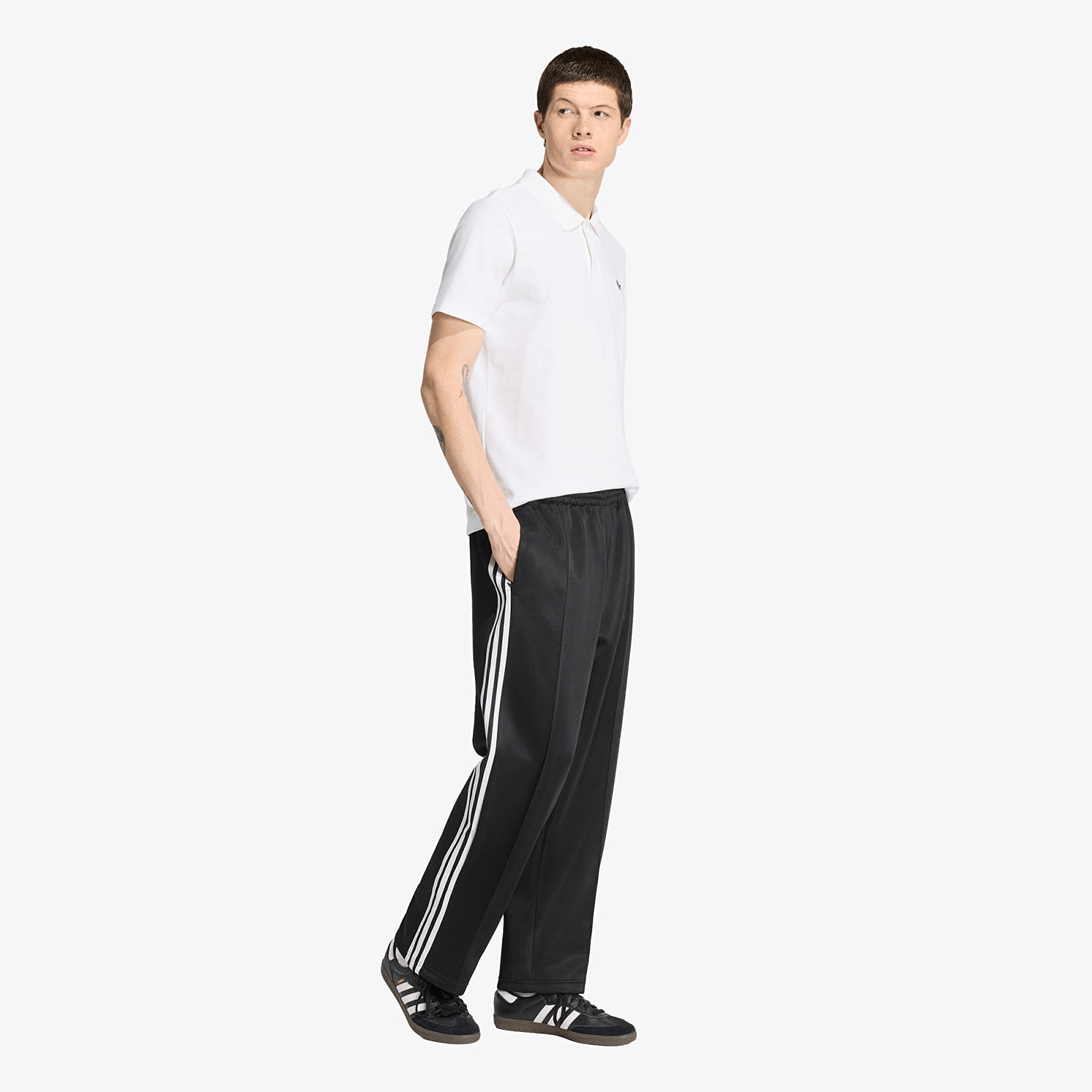 Tepláky adidas Spacer Drill Tp Black/ White
