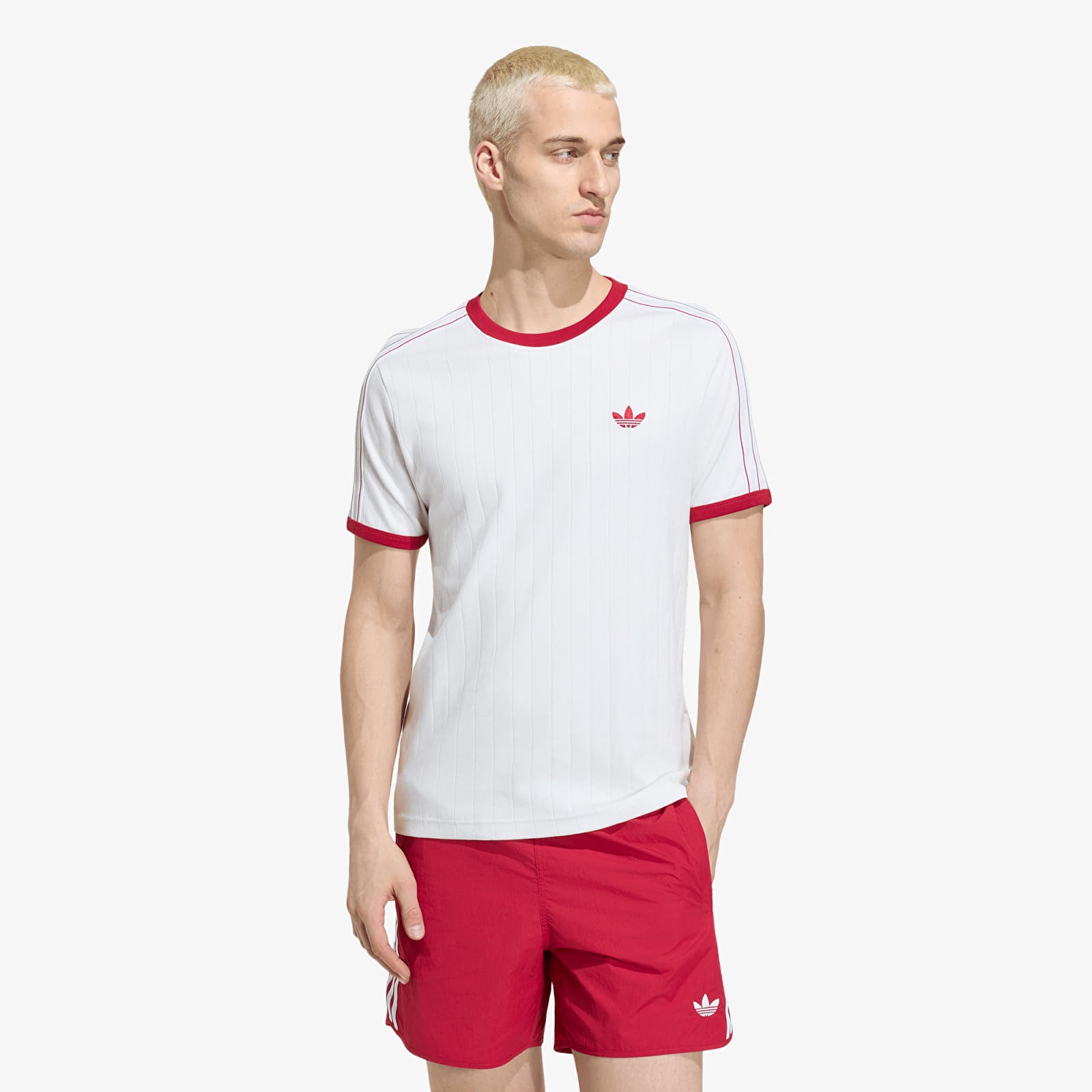 Muške majice kratkih rukava adidas 3s Tee Str Cloud White