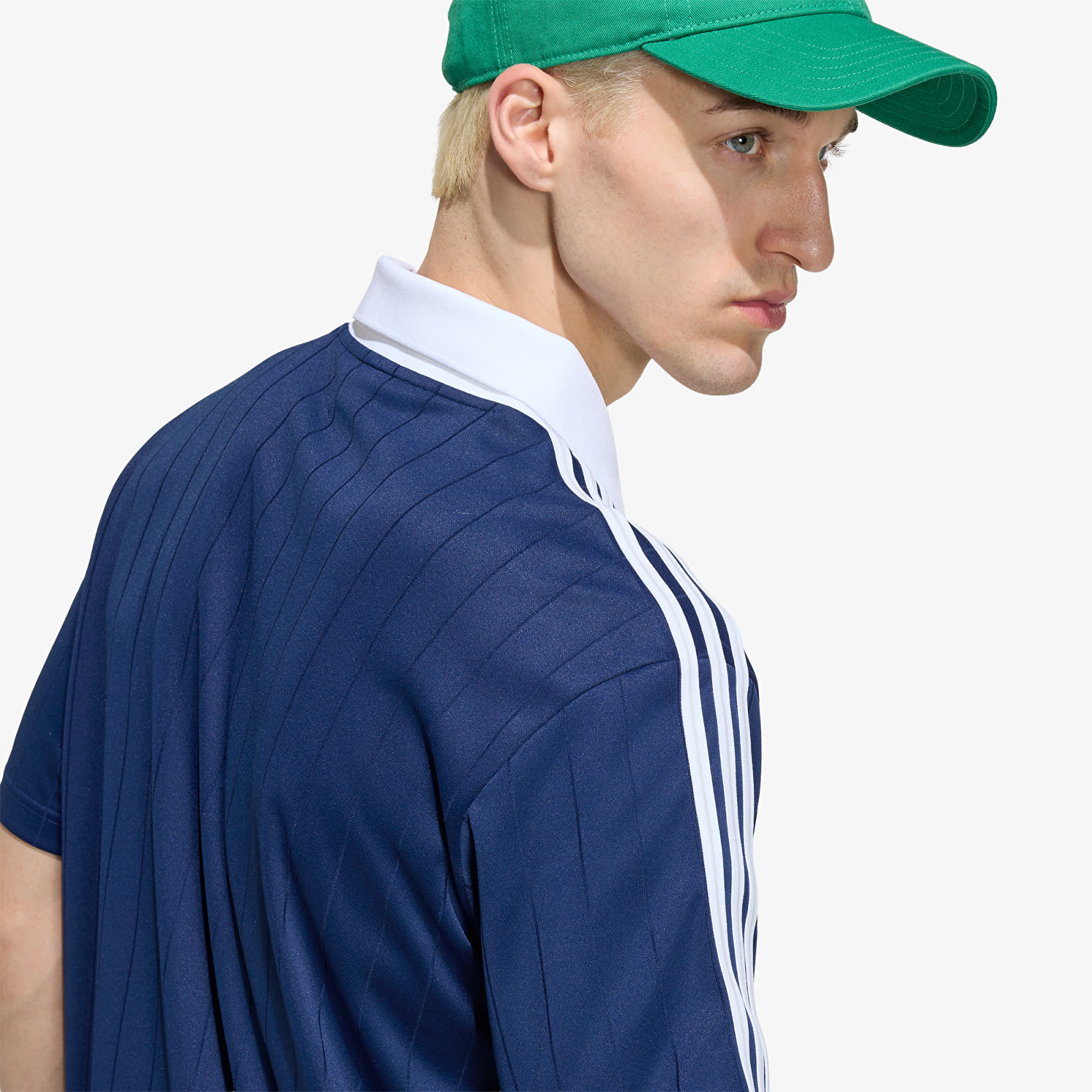 Vīriešu krekliņi adidas Pinstr Jsy Night Indigo/ White