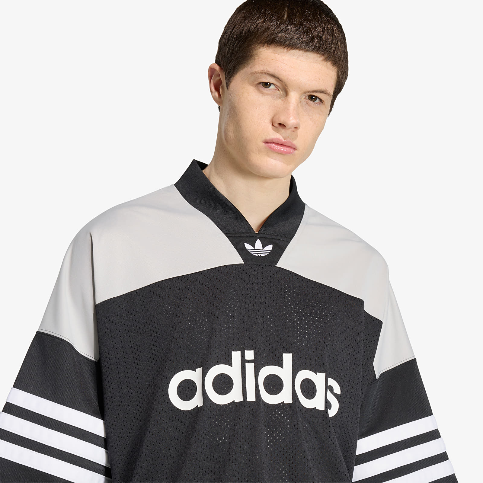 Herenshirts adidas Jsy Black/ White
