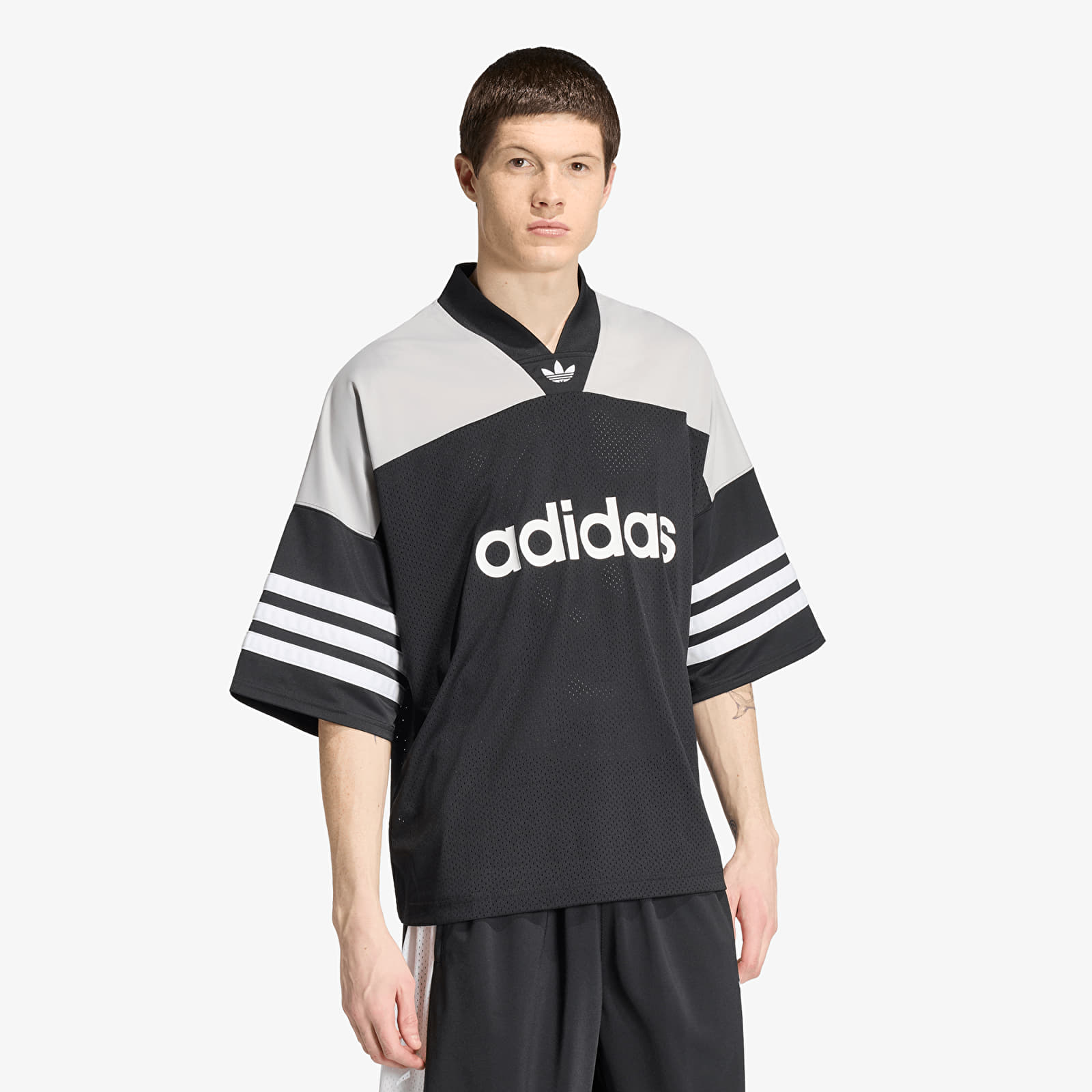 Herenshirts adidas Jsy Black/ White