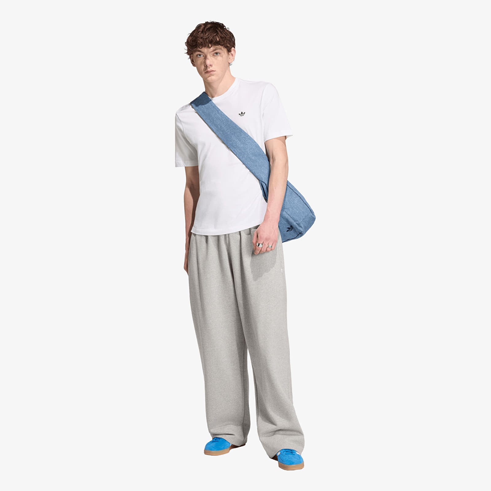 Tepláky adidas Ess Open Pt Medium Grey Heather