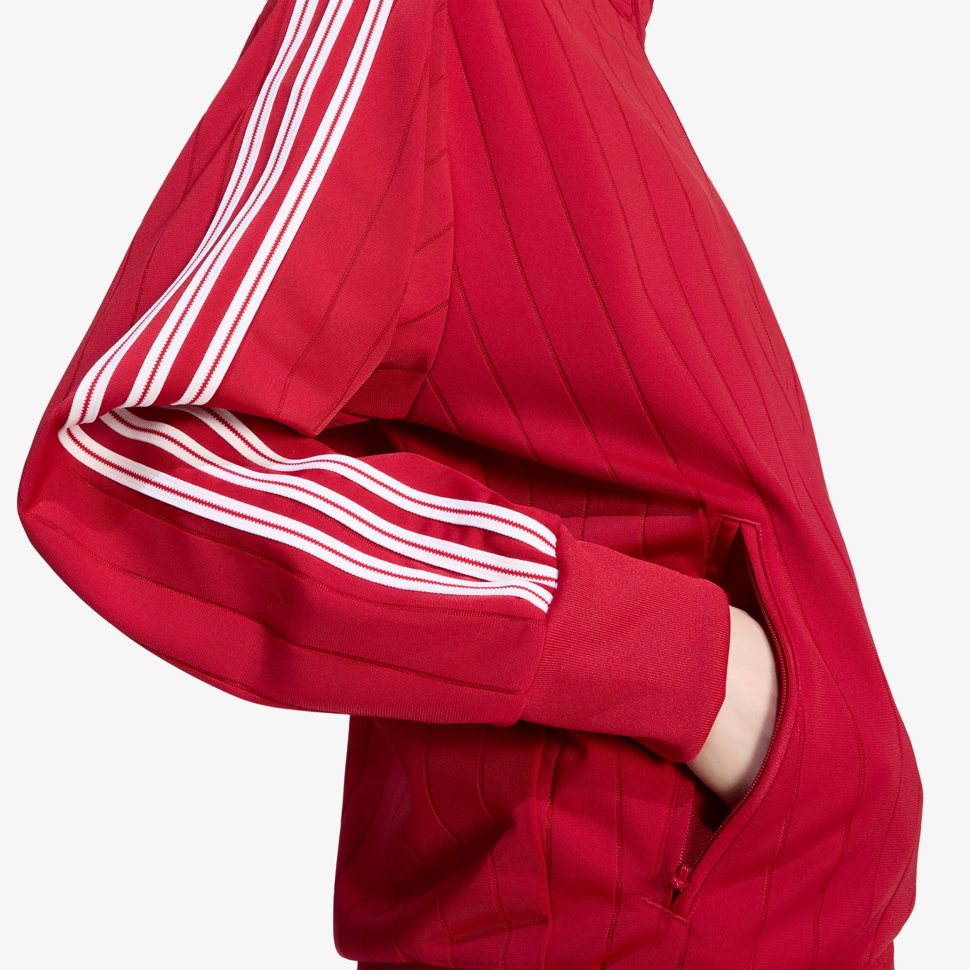 Sweatshirt adidas Pinstripe Firebird Loose Tracktop Team Victory Red/ White/ Team Victory Red XS