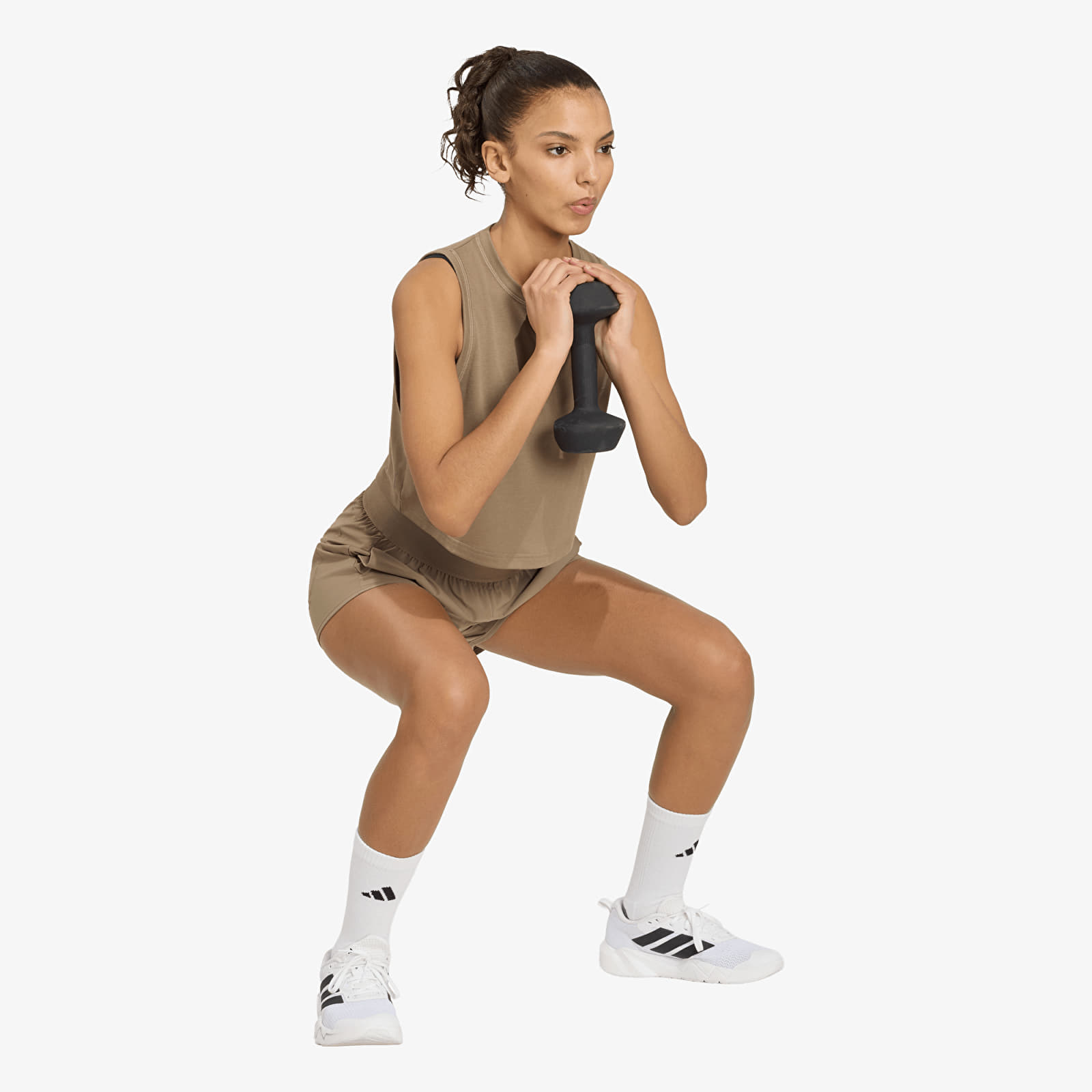 Débardeurs femme adidas We Tank Khaki Six