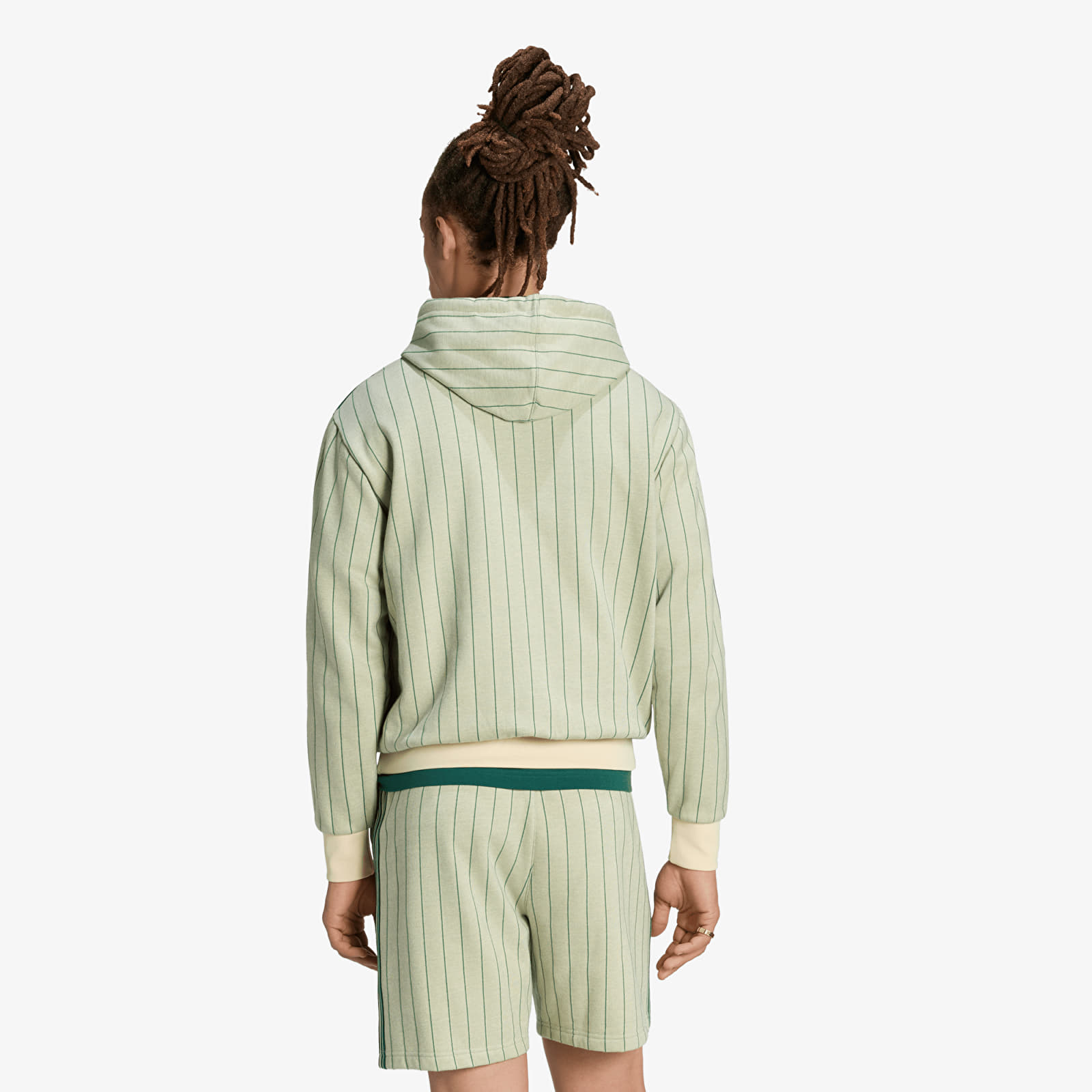 Felpe con cappuccio uomo adidas Pinstripes Hoodie Warm Vanilla