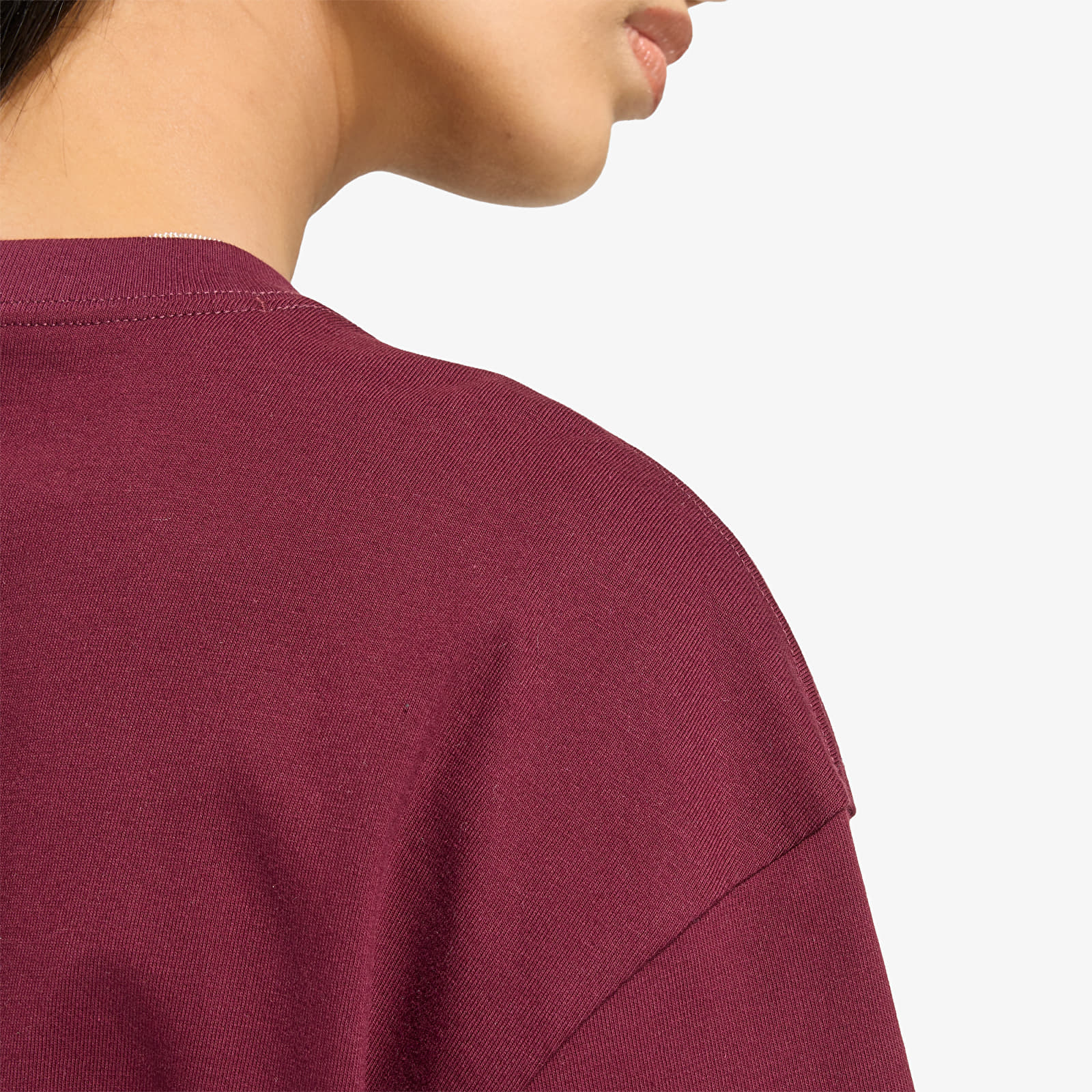 Dames T-shirts adidas Ess Tee Os Maroon