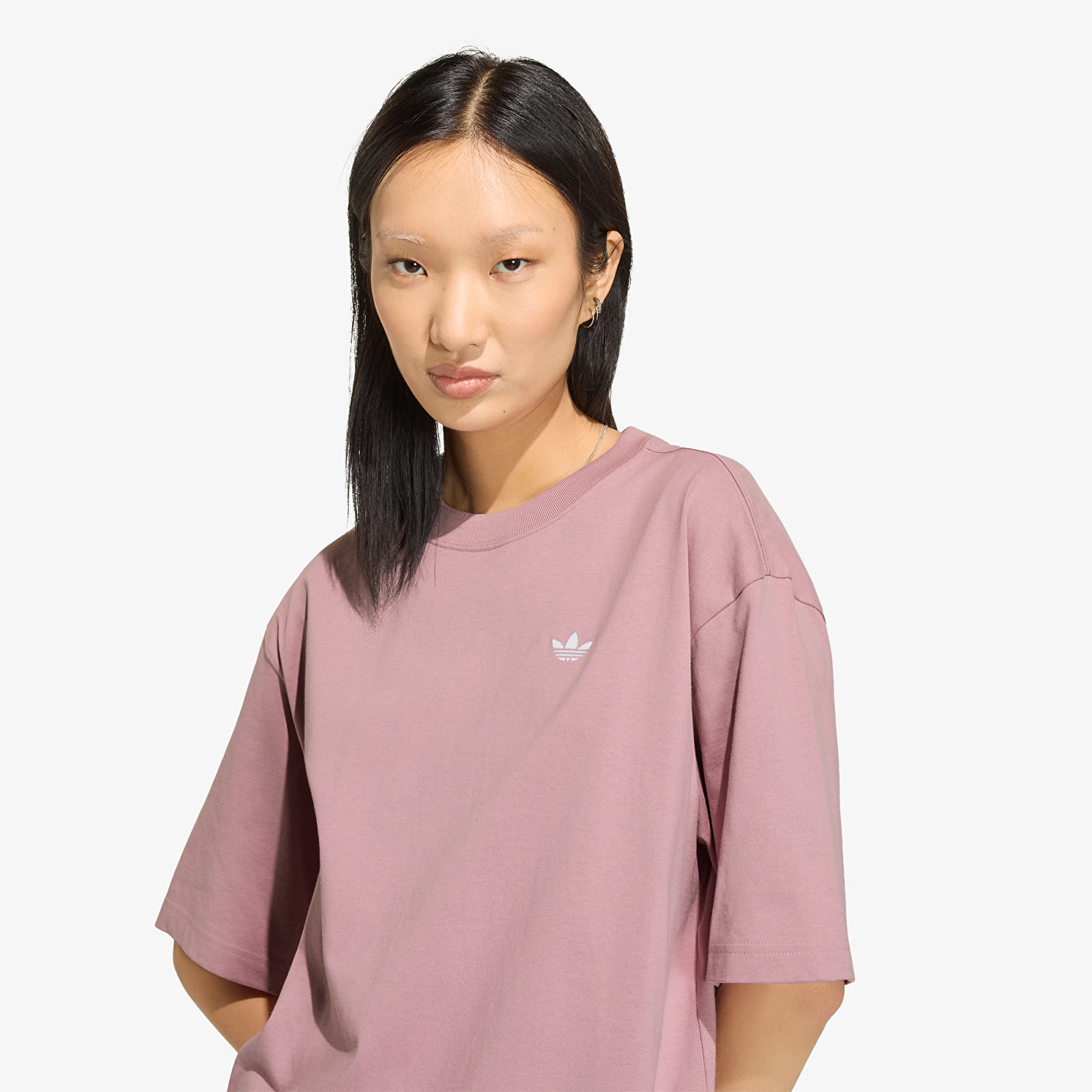 Dames T-shirts adidas Ess Tee Os Magic Mauve