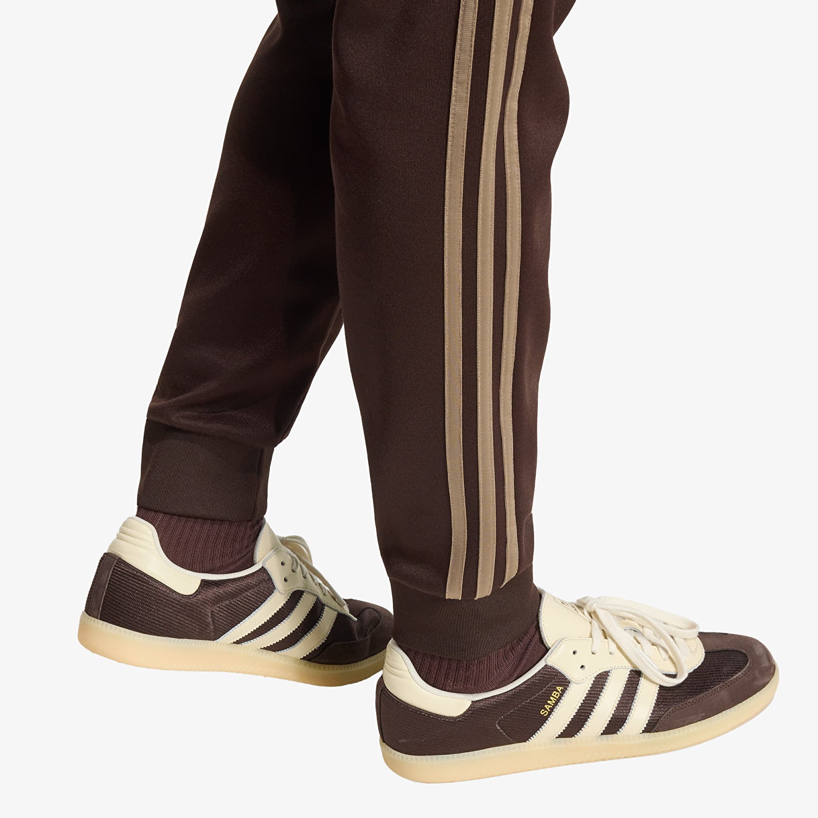 Herren-Sweatpants adidas Sst Track Pants Aurora Coffee/ Khaki Six