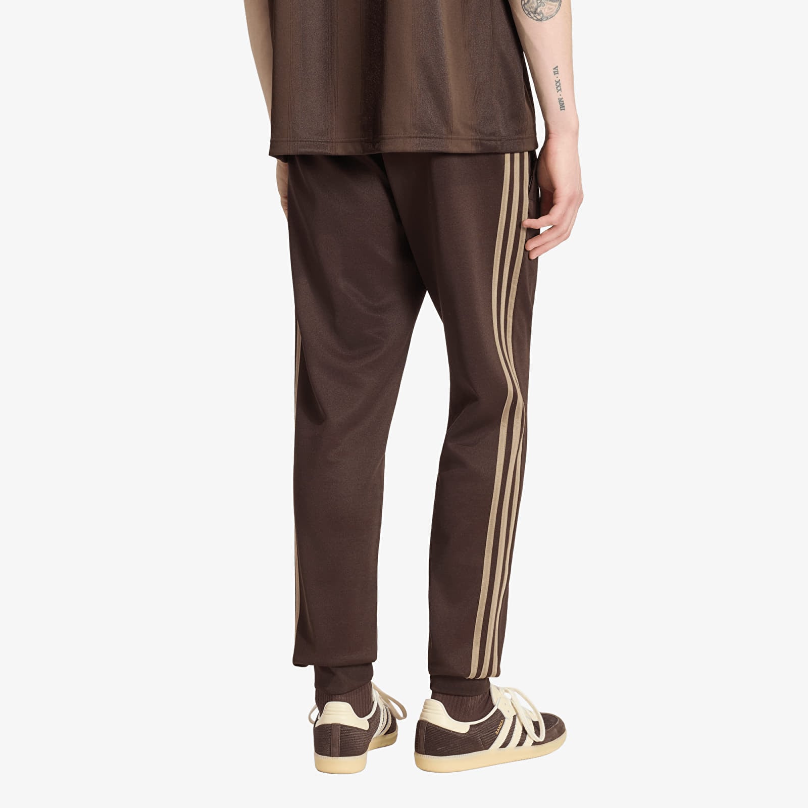 Herren-Sweatpants adidas Sst Track Pants Aurora Coffee/ Khaki Six