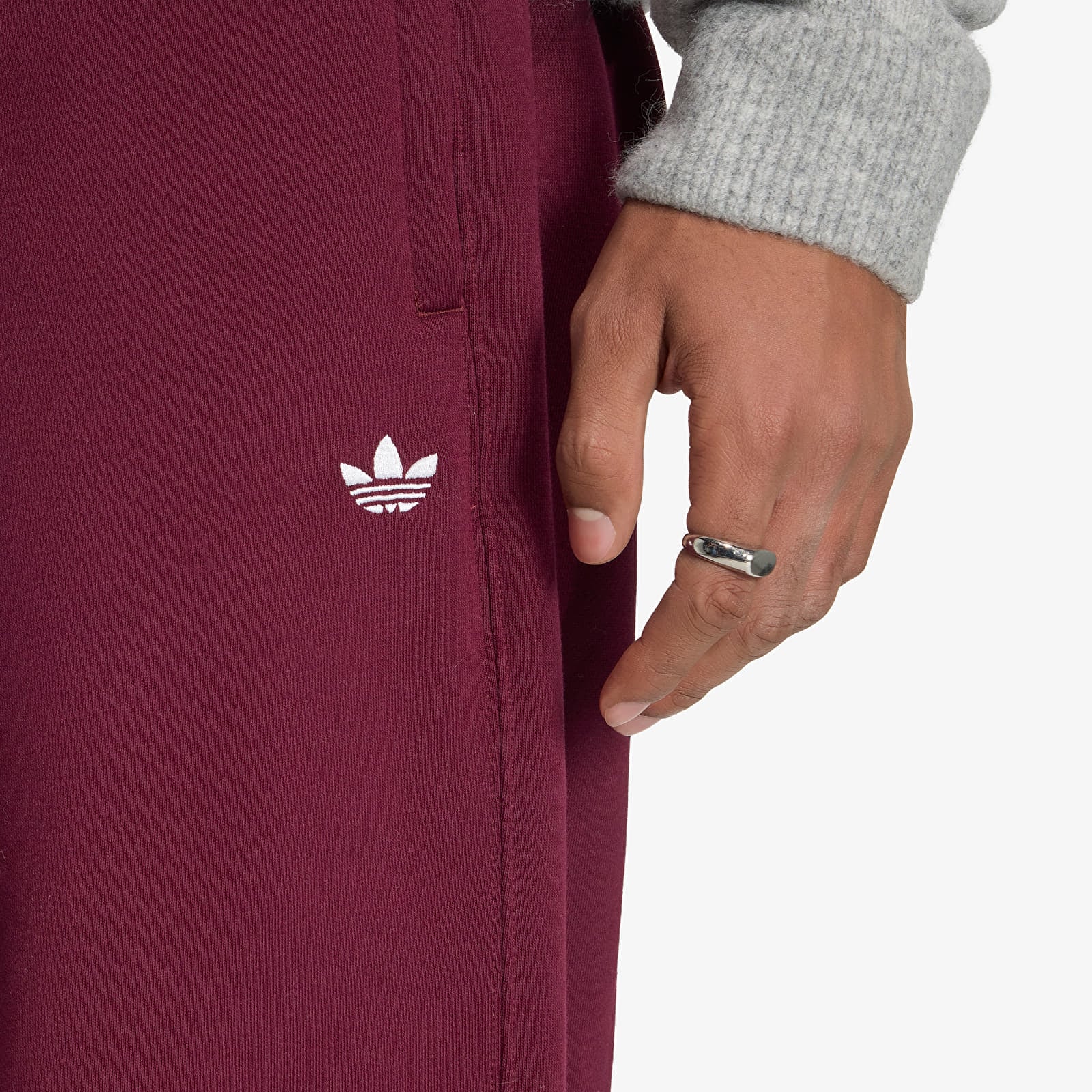 Pánské tepláky adidas Ess Loose Pt Maroon